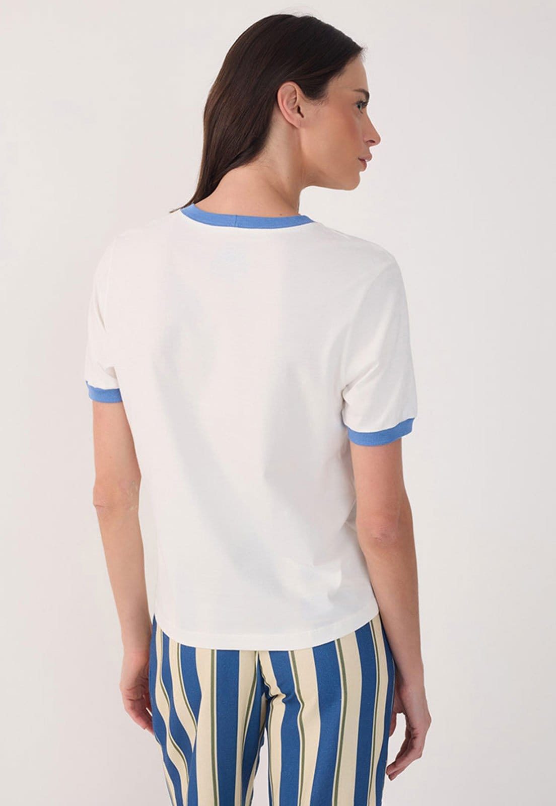 Vista 2 Camiseta Dress To Reta Viés Branca Dress to branco