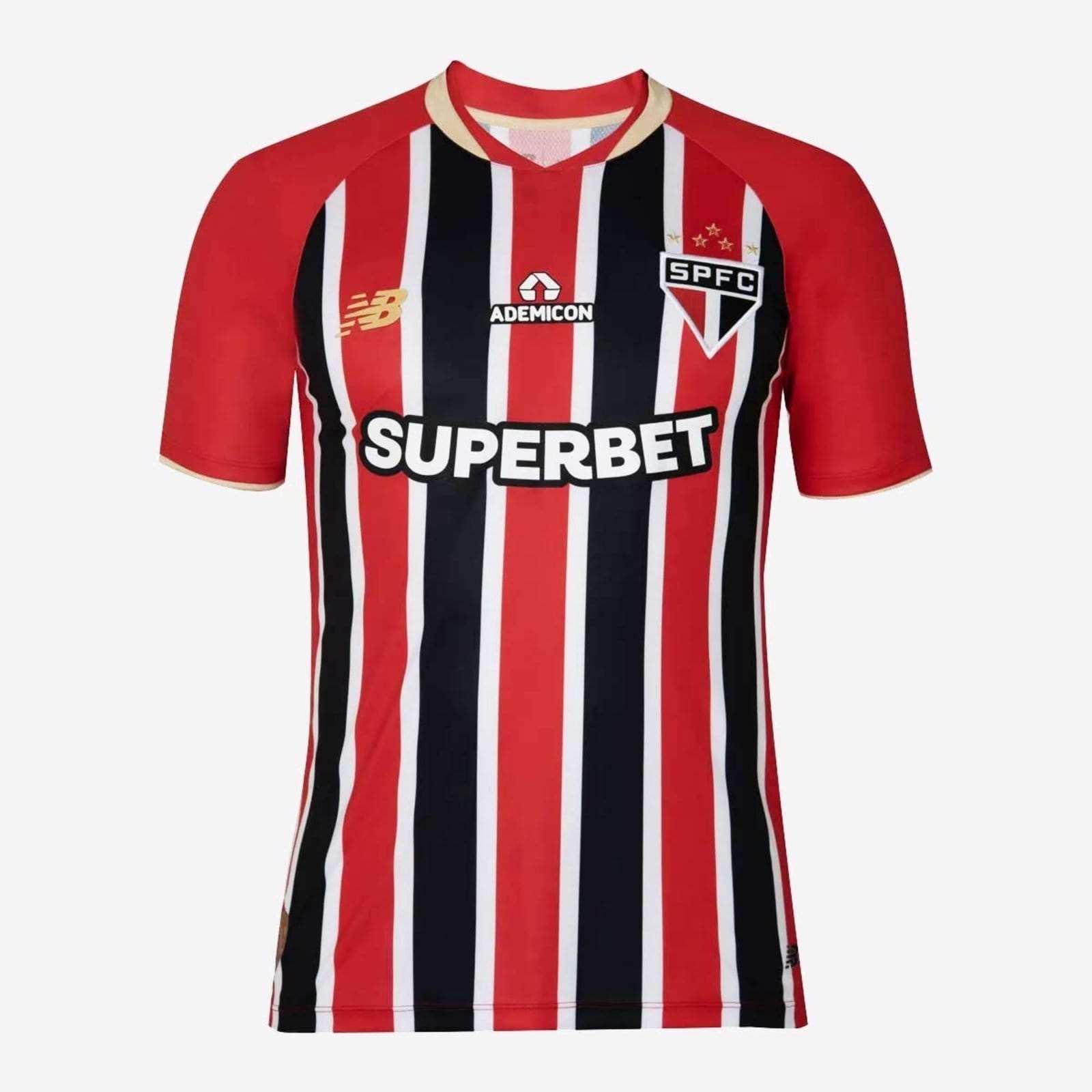 Vista 2 Camisa New Balance São Paulo II 2025 7 Lucas New Balance branco