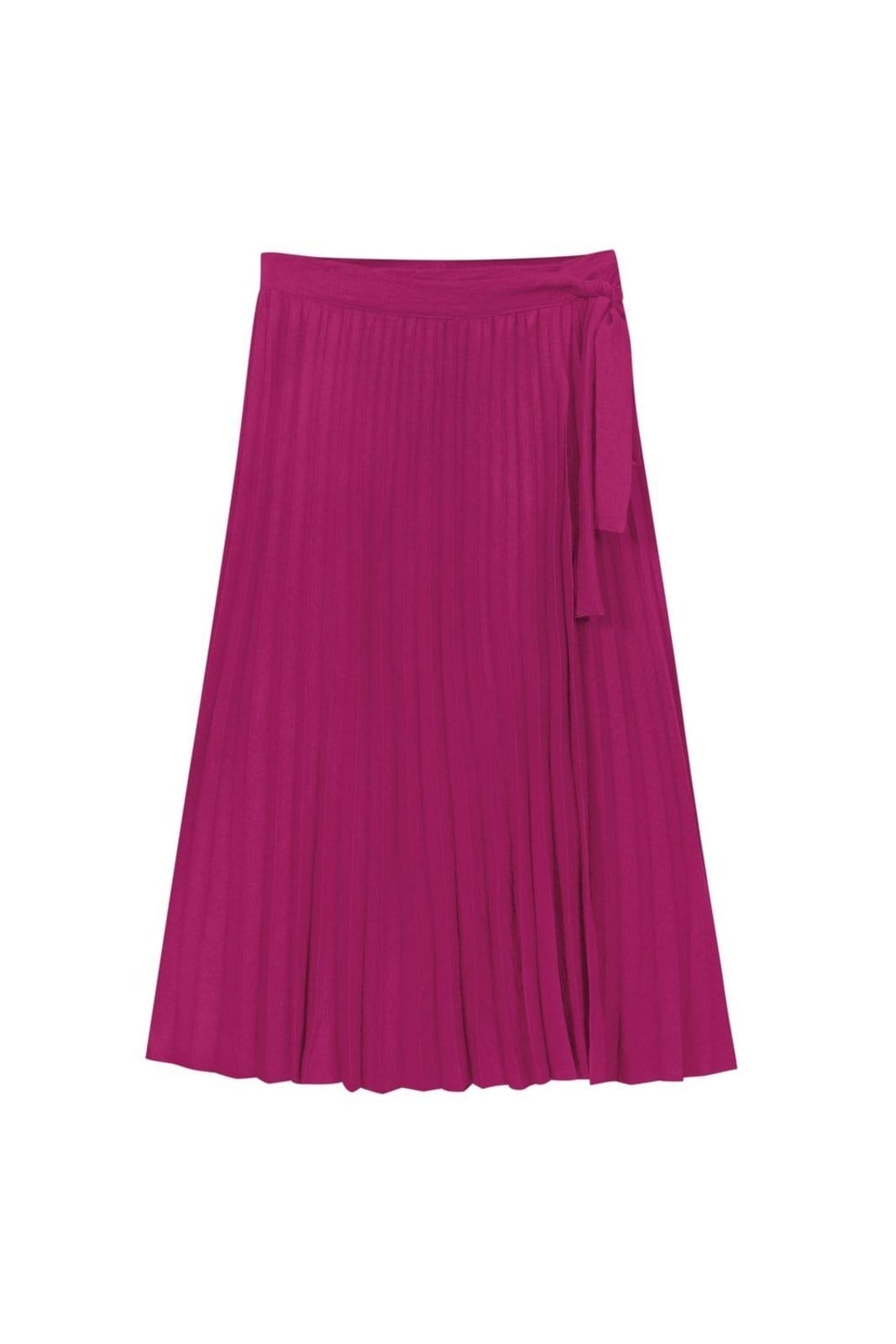 Vista principal Saia Midi Plissada Feminina Marialícia Marialícia rosa