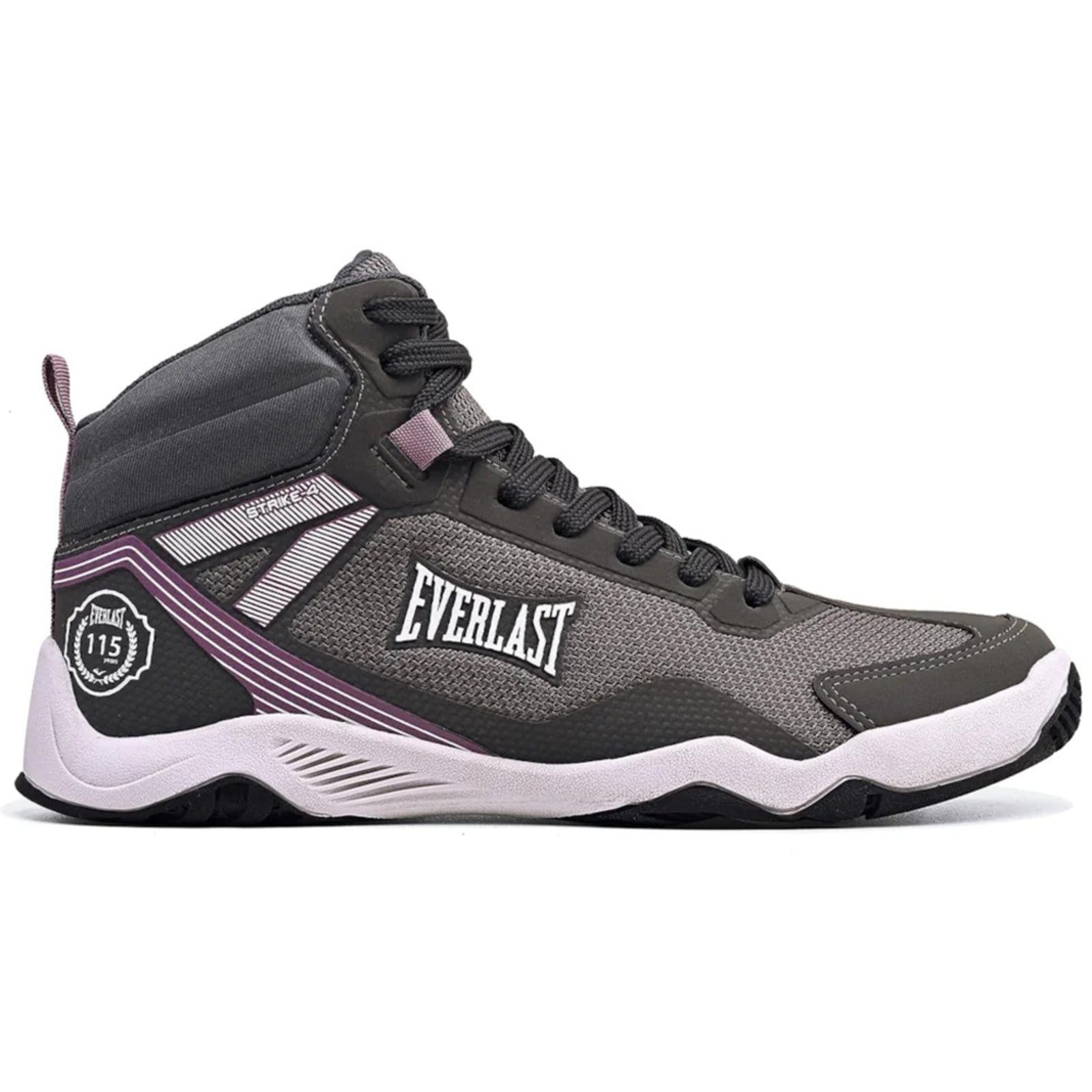 Vista principal Tênis Everlast Strike 4 e Branco Feminino Everlast cinza