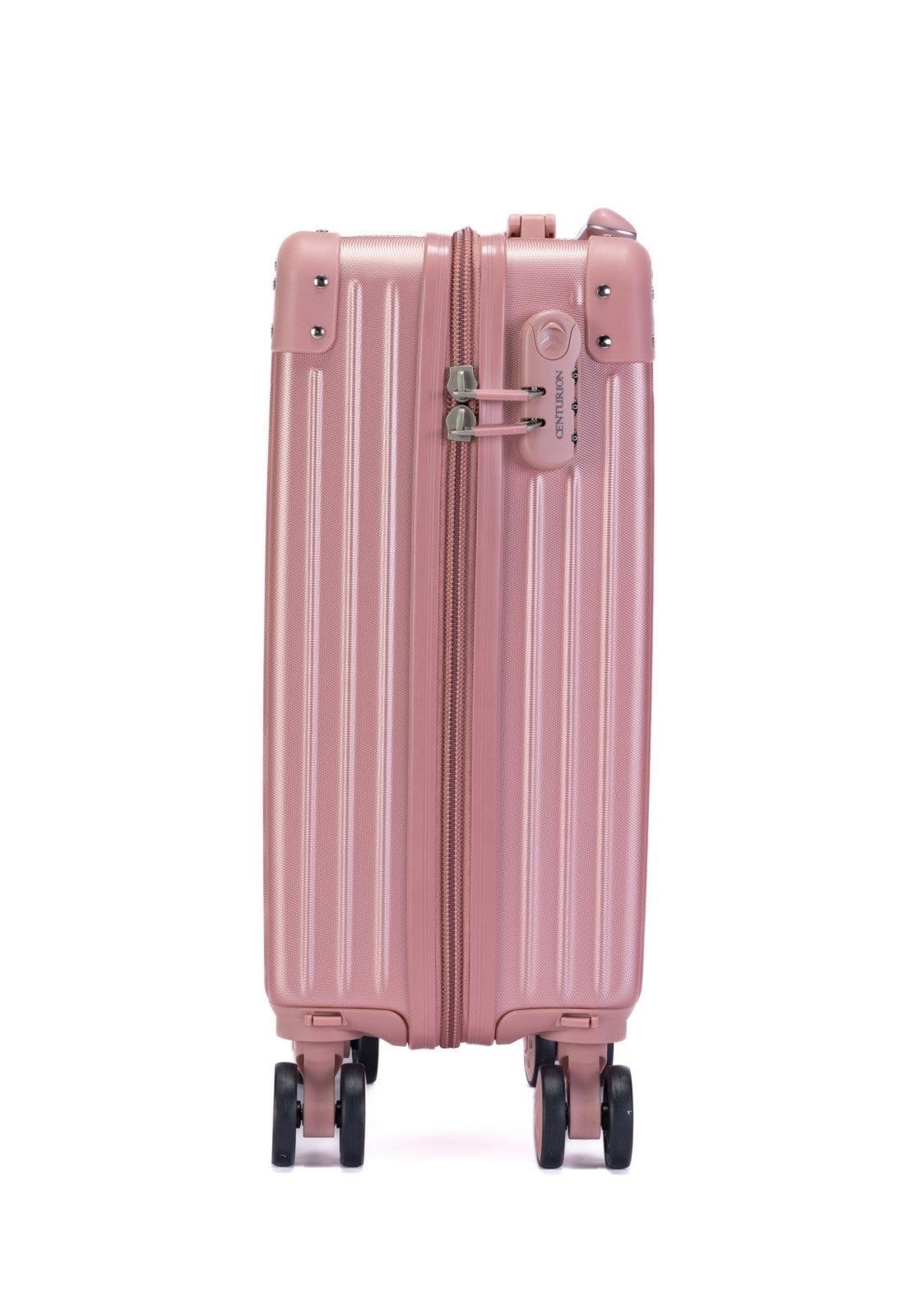 Mala de Viagem Centurion Bordo Mão Rígida Em Fibra Abs Espaçosa Resistente Rodas 360° Feminina Média - 2
