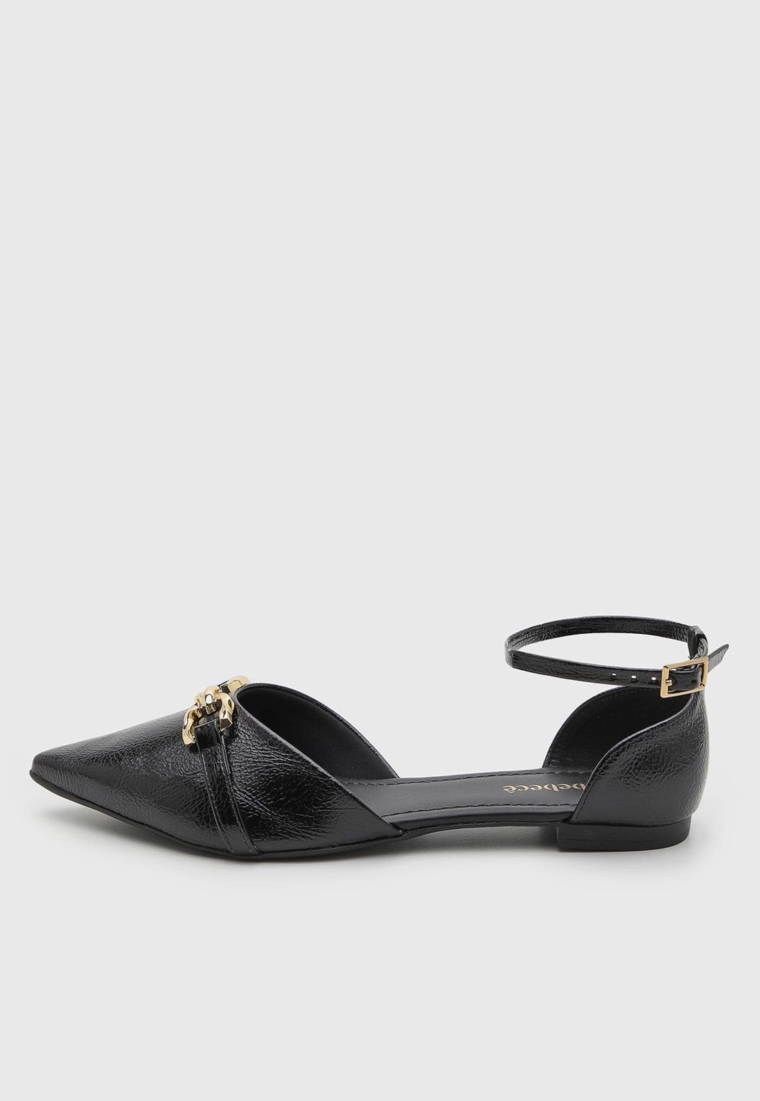 Vista principal Sapatilha Feminina Beecê Ponta Fina Preta BEBECÊ preto