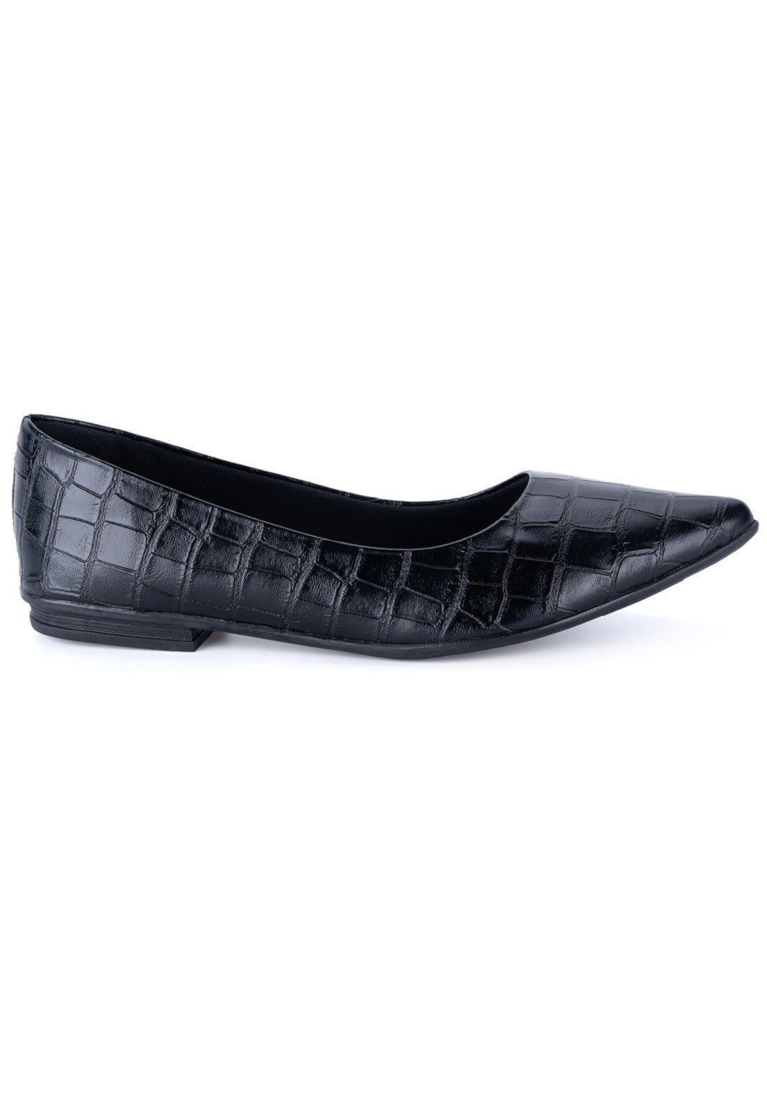 Sapatilha Feminina Animal Print Elegante Bico Fino Confortável Luxo