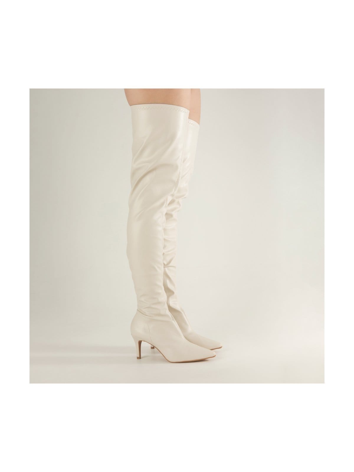 Vista 2 BOTA OVER THE KNEE MARIELY DI VALENTINI NAPA Di Valentini off-white