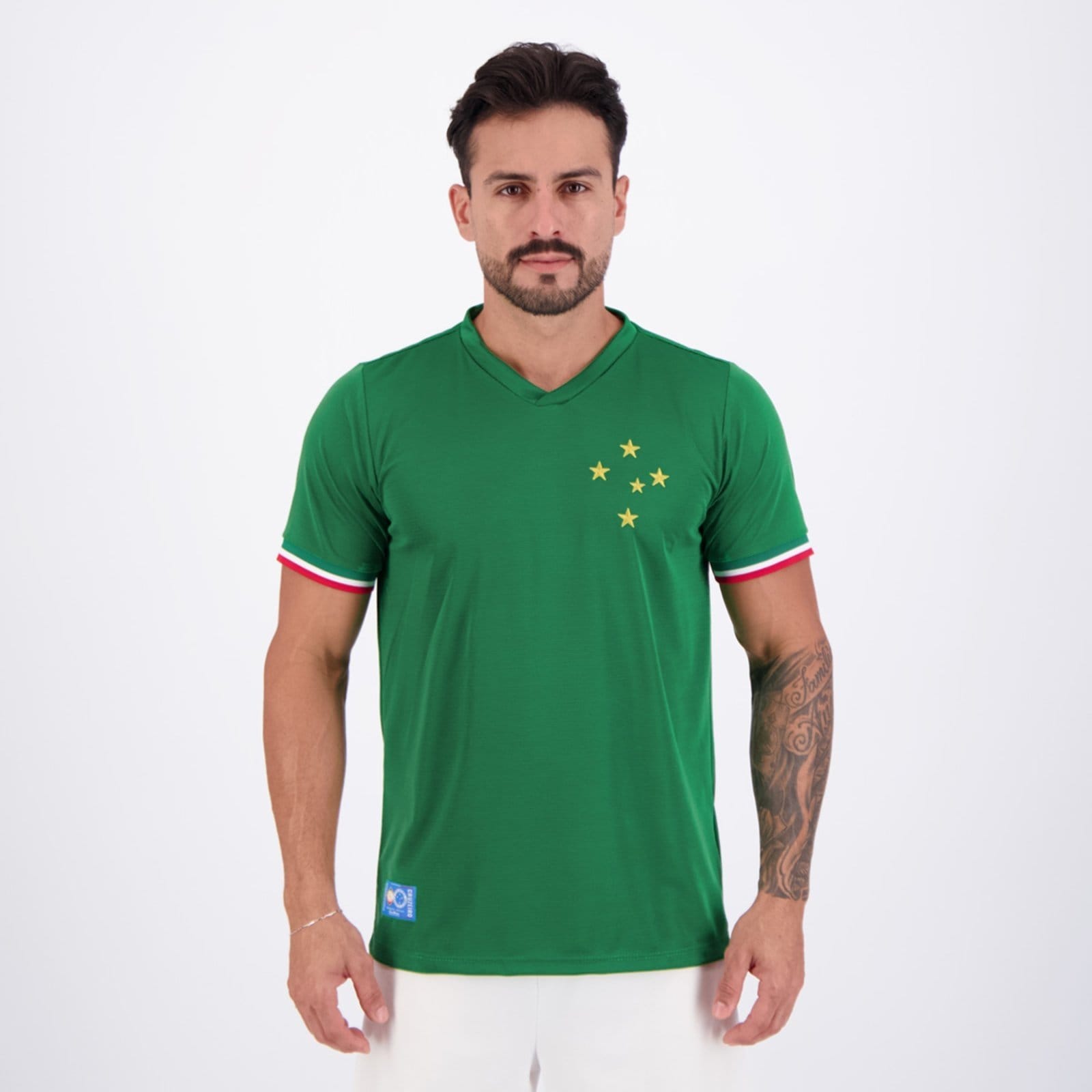 Vista principal Camisa Cruzeiro Retrô Palestra Retrômania azul