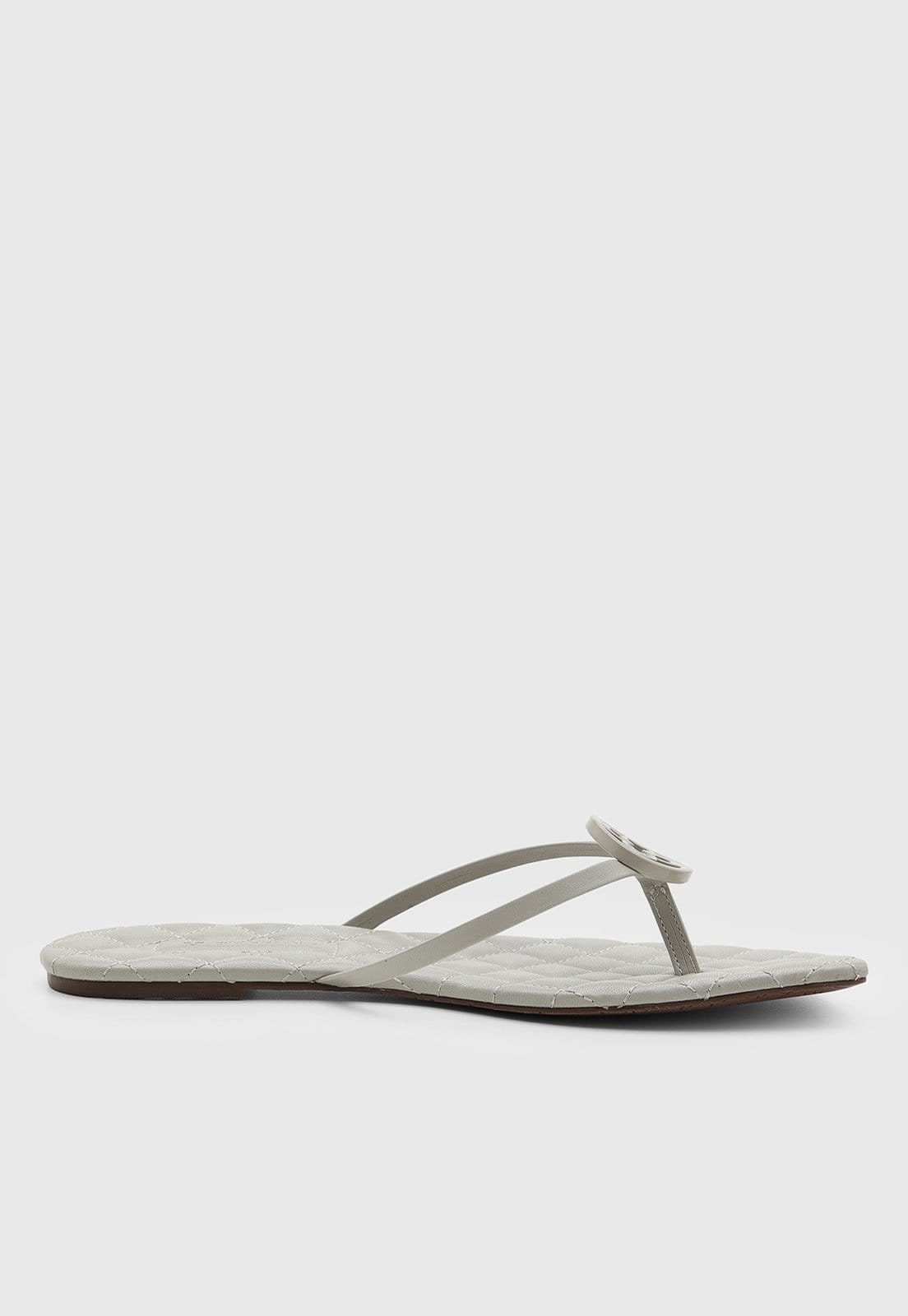 Vista 2 Rasteira Feminina Capodarte Aberta Bico Quadrado Capodarte cinza