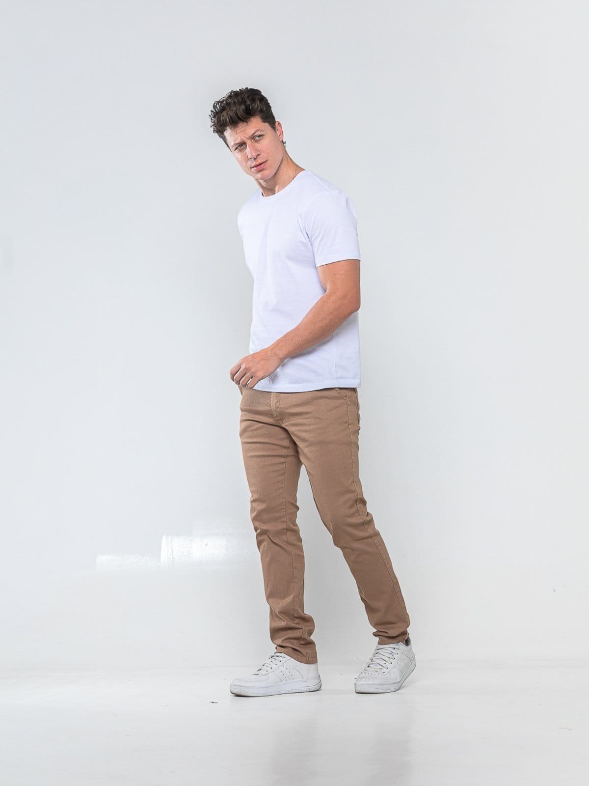 Calça Sarja Masculina - Tempo Habil Confortavel e Basica