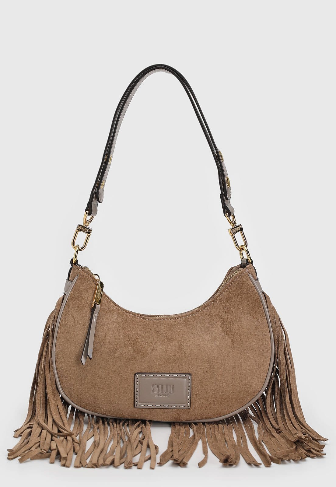 Bolsa Média Feminina Santa Lolla Franjas