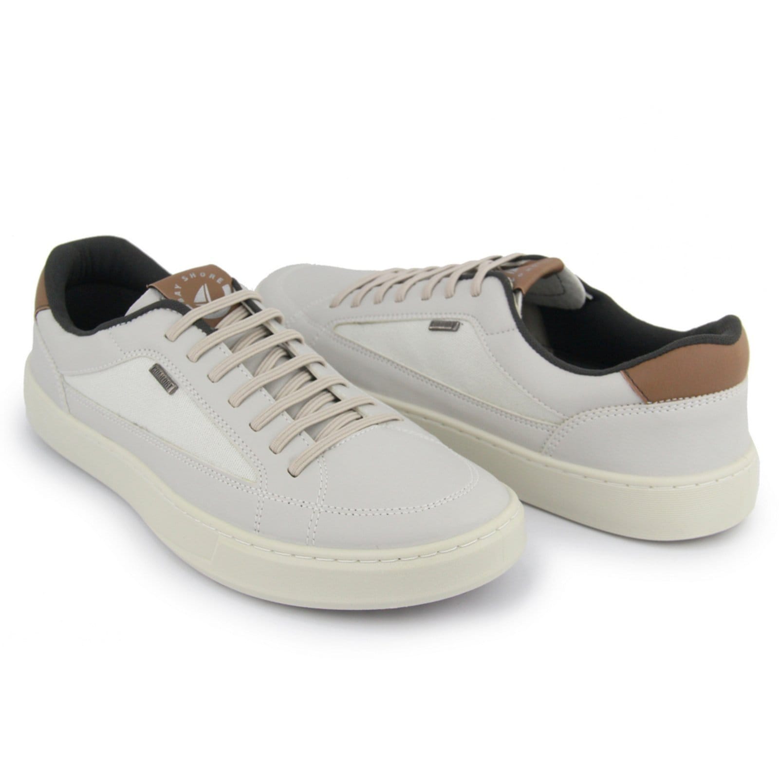 Vista 2 Sapato Masculino Veritimo Tênis Casual Sapatenis Urbano Conforto Anatômico Claro Veritimo cinza