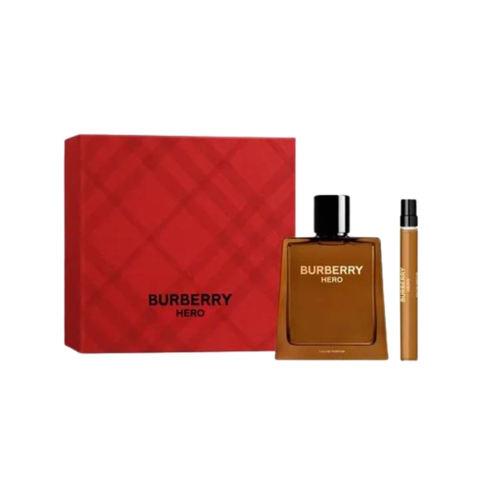 Vista 2 Kit Perfume Burberry Hero Eau de Parfum 100ml + Travel Size 10ml Masculino Burberry marrom