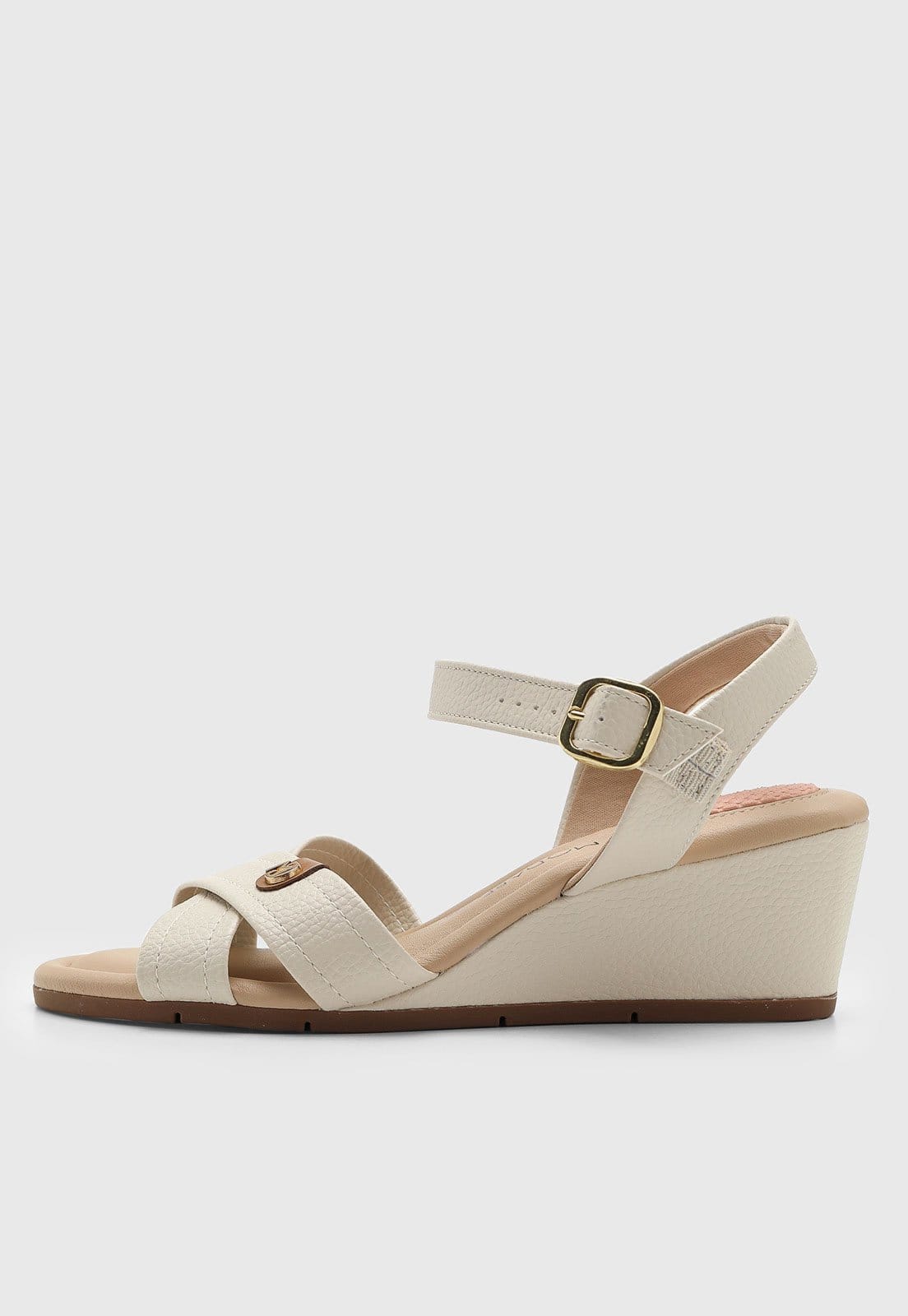 Sandália Feminina Modare Anabela Off-White