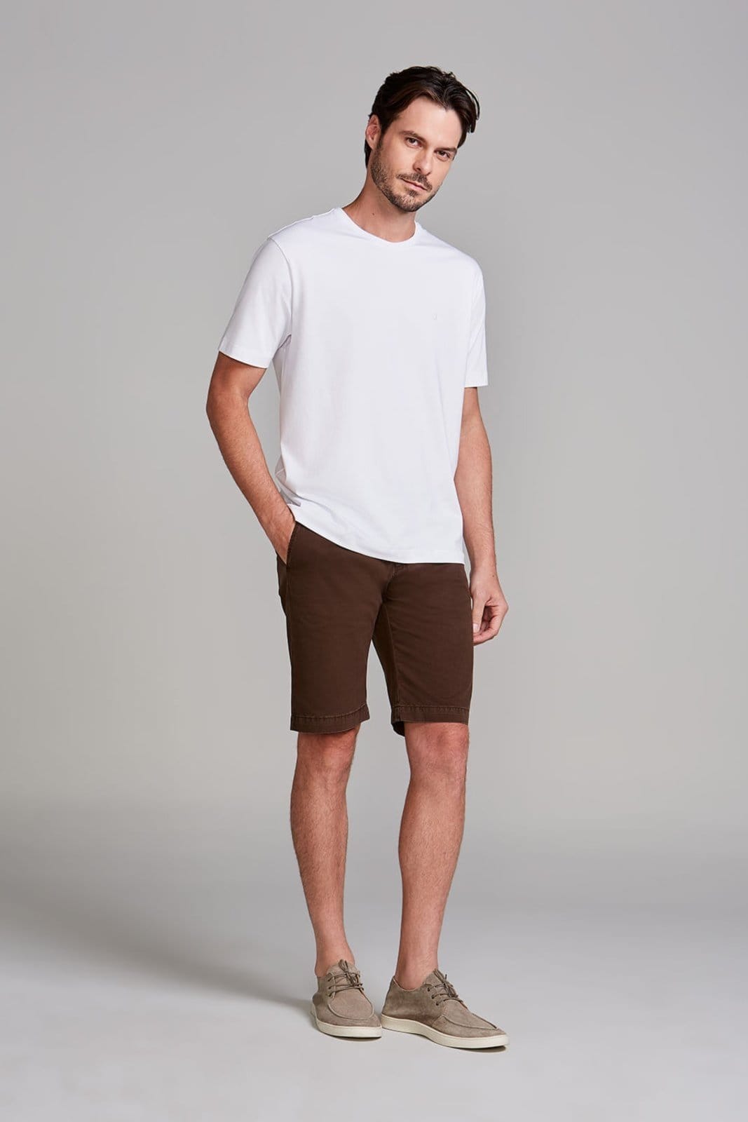 Vista 2 HIGHSTIL Bermuda Chino Comfort Café HIGHSTIL marrom