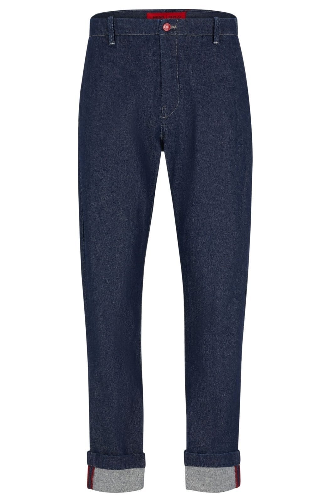 Calça Jeans Boyfriend Hugo X Replay Em Denim Stretch