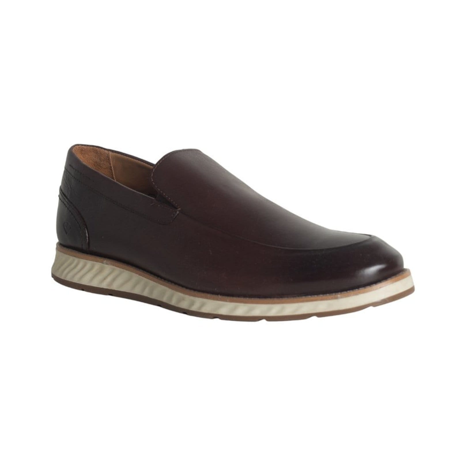 Vista 2 Sapato Social Slip On Masculino Enzo Ribeiro Café Enzo Ribeiro marrom