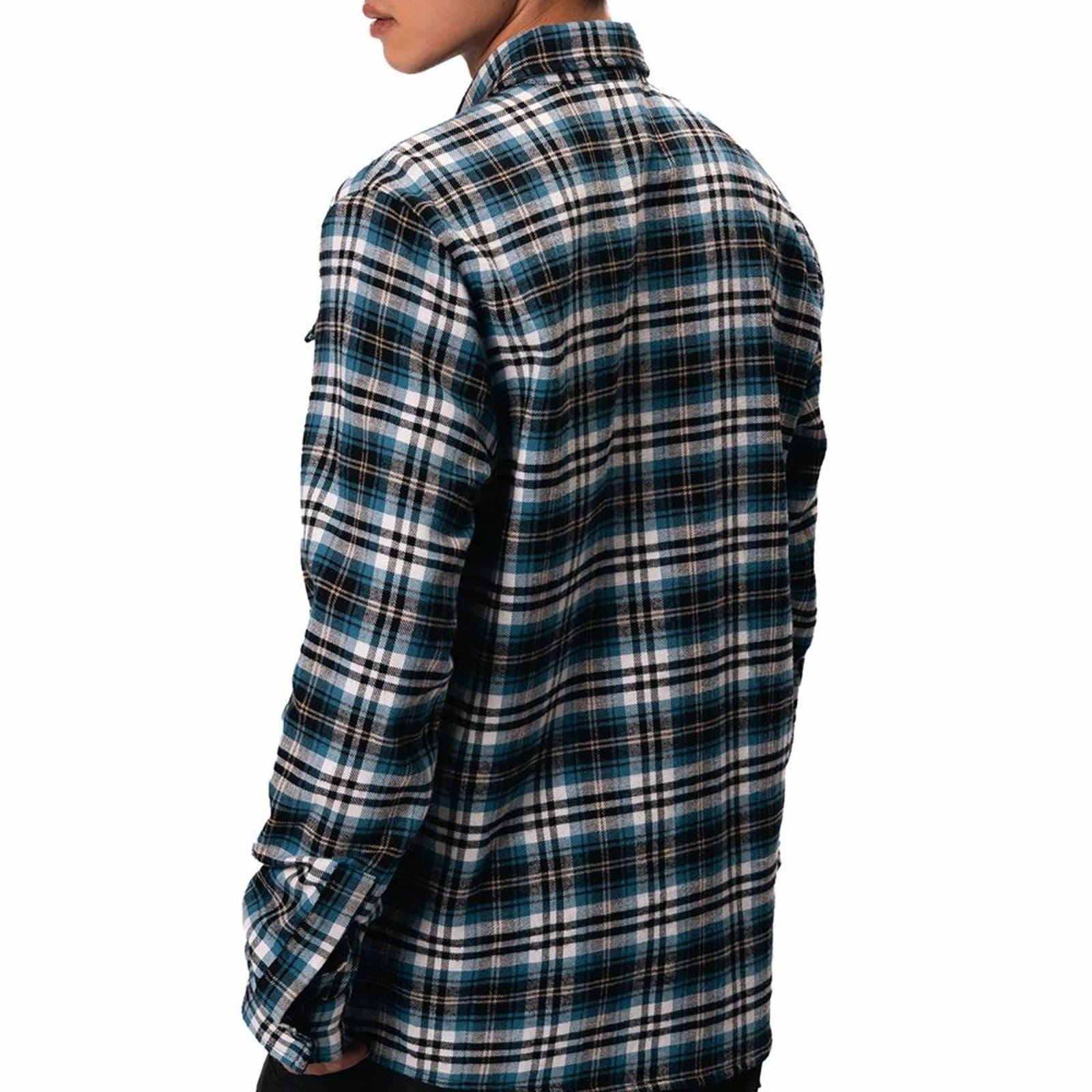 Vista 2 Camisa Oakley Explorer Shirt WT25 Masculina Dark Blue Oakley azul marinho blue