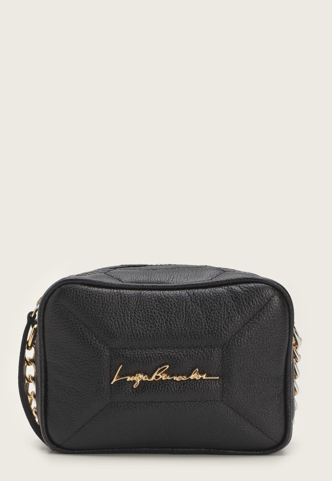 Vista 2 Bolsa Luiza Barcelos Corrente Preta Luiza Barcelos preto