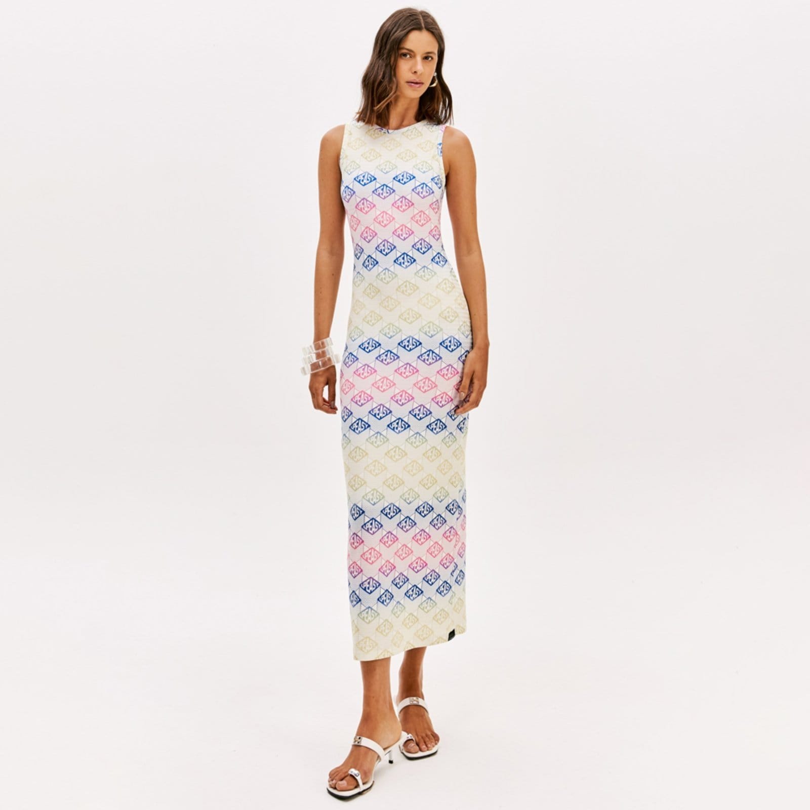 Vestido Super Mid Easy Lança Perfume Pr26 Off White Feminino