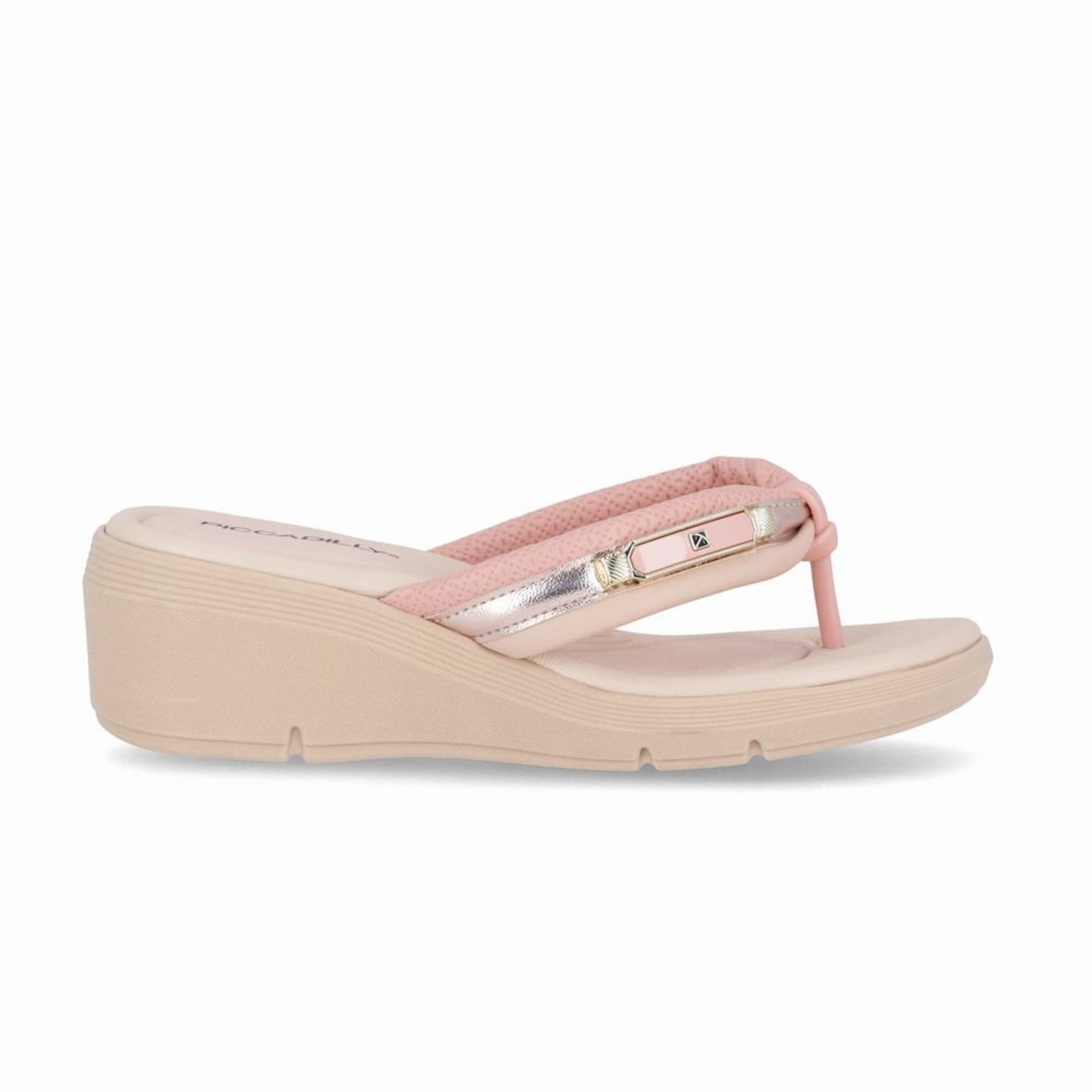 Chinelo Cecilia Anabela Médio Iogurte com Rose