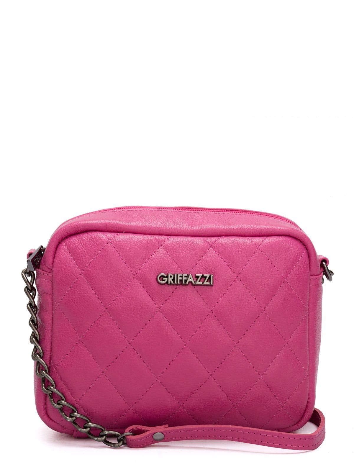 Vista principal Bolsa de Couro Griffazzi Rosa Pink Griffazzi pink rosa
