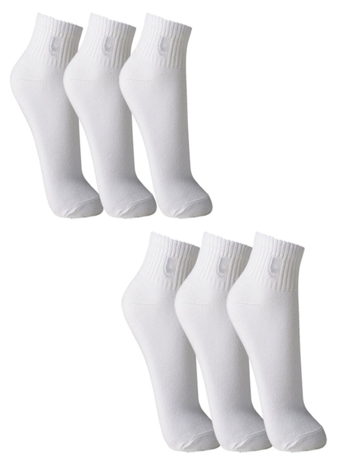 Vista 2 Kit com 3 Meias Esportiva Cano Curto Lupo 3223-089 Preto Lupo branco