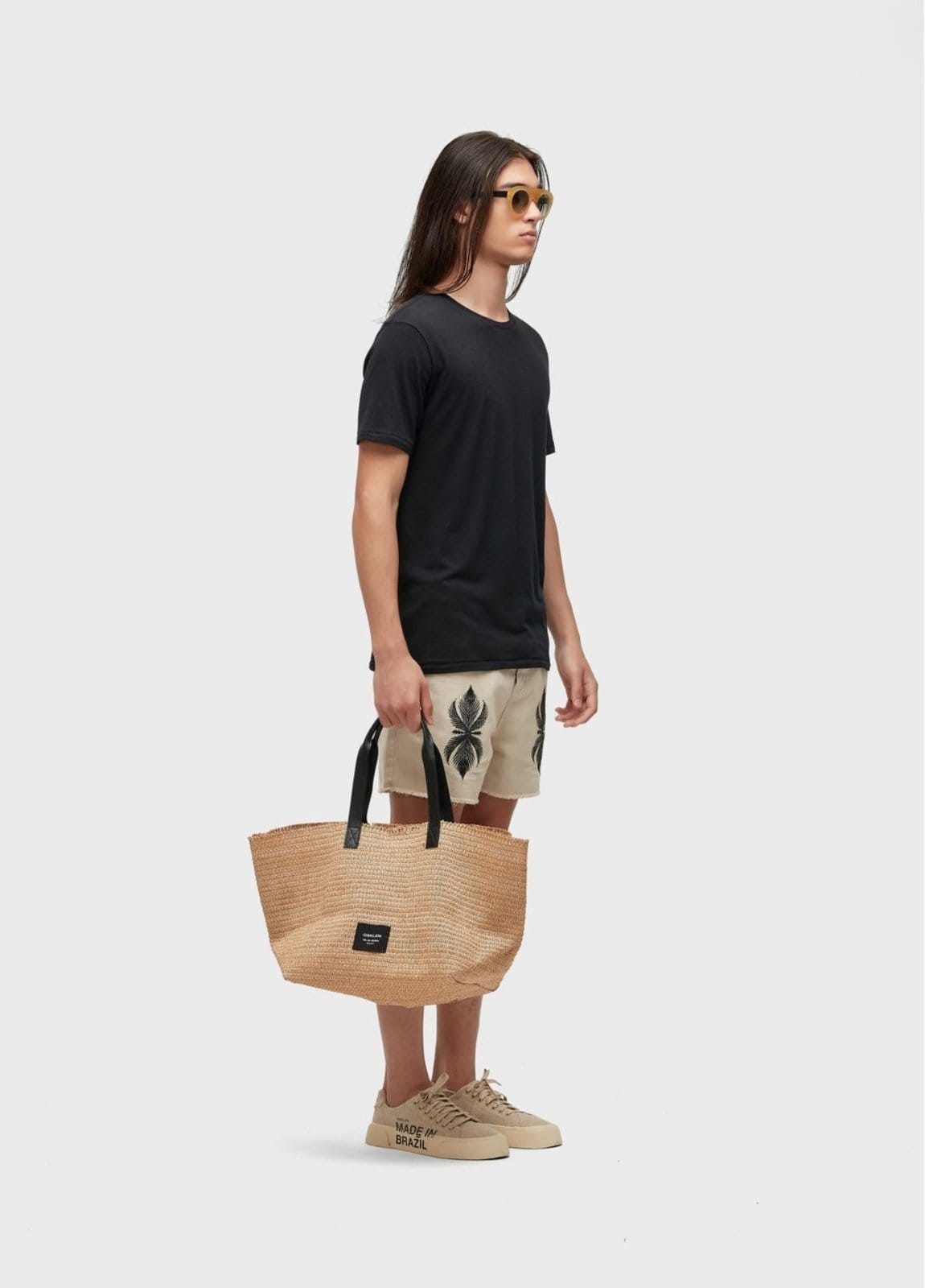 Vista 2 Bermuda canhamo leaf Osklen off-white