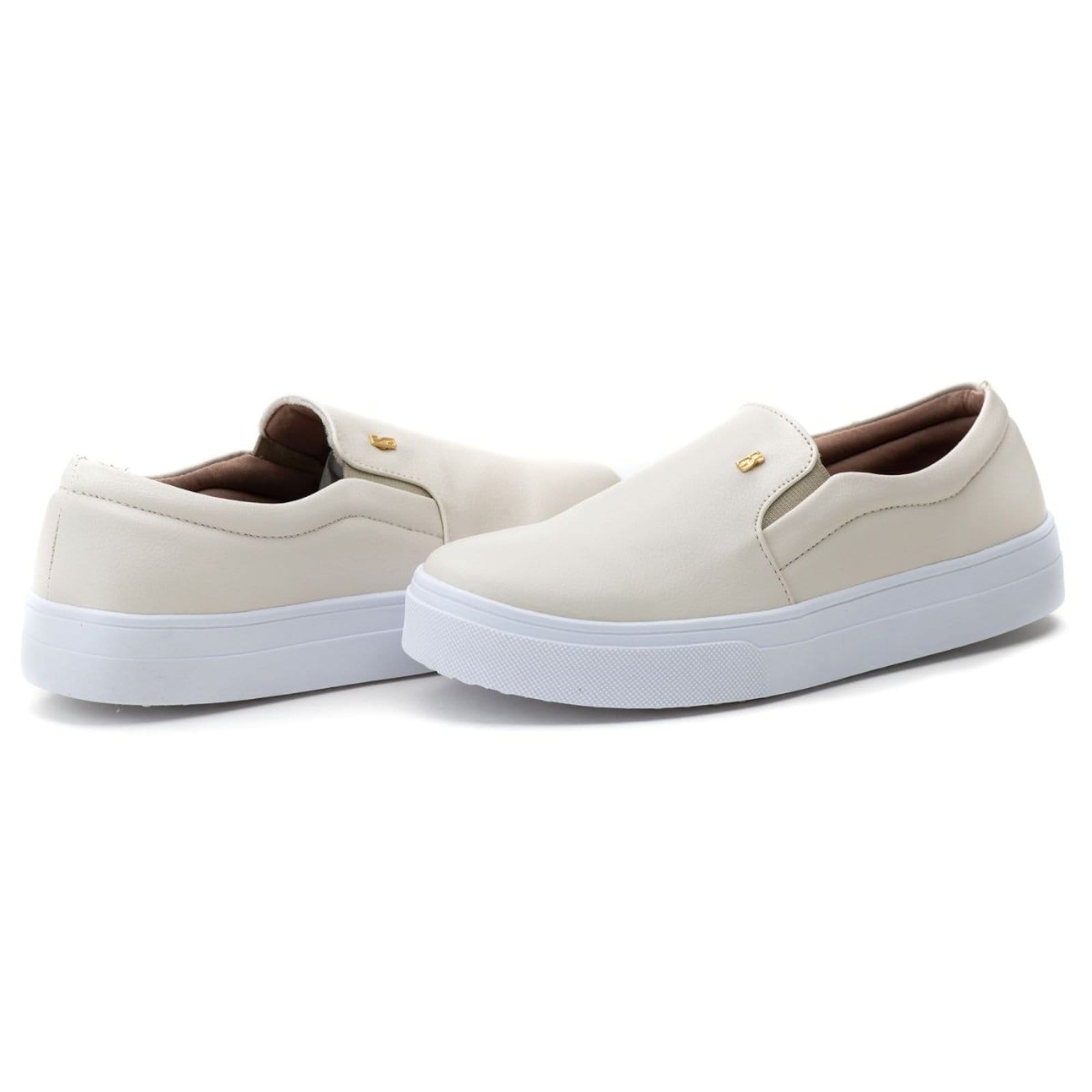 Vista 2 Slip On Feminino Iate Casual Off White Estilo Shoes off-white white