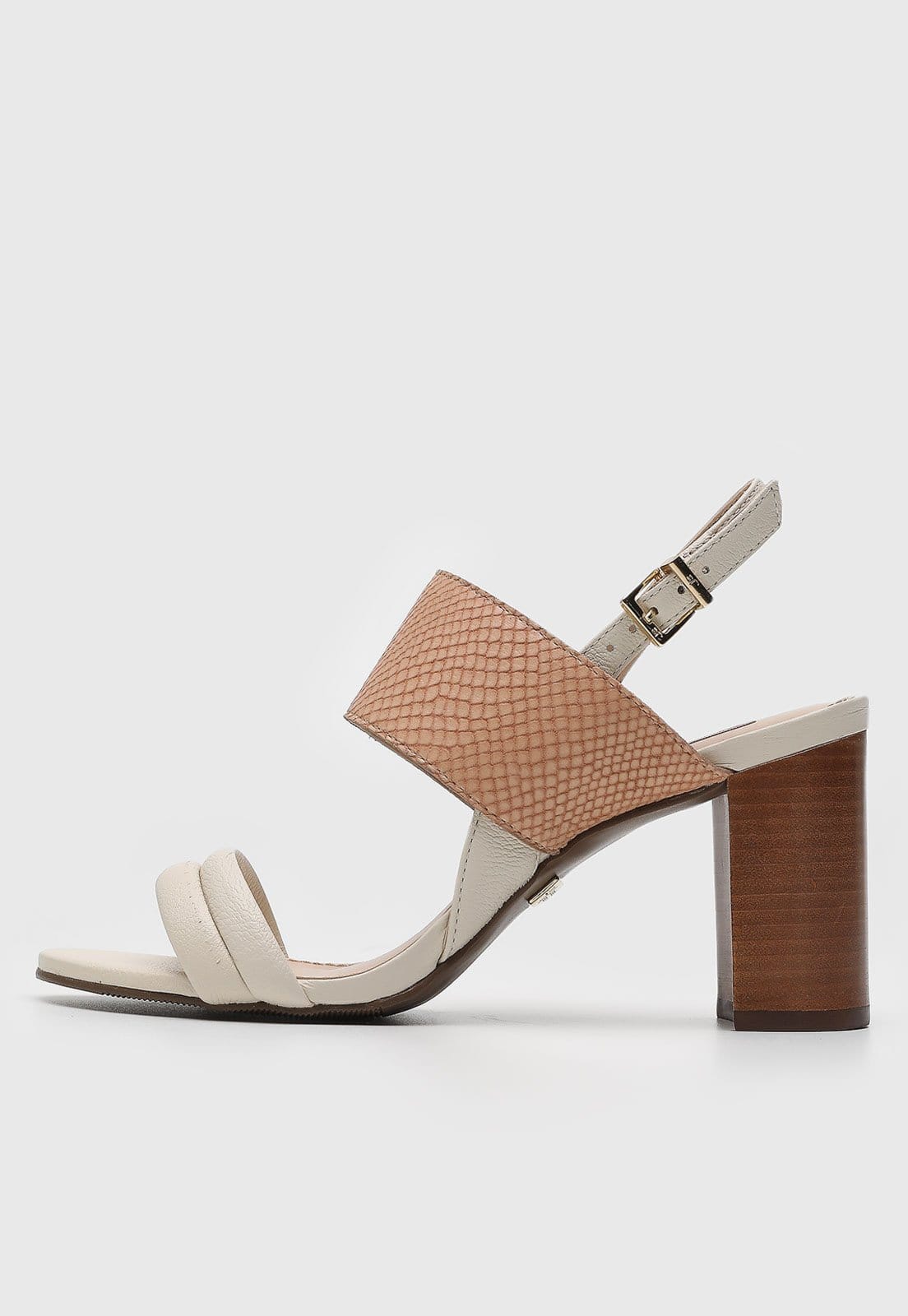 Vista principal Sandália Jorge Bischoff Dual color Off-White e Nude Jorge Bischoff off-white white