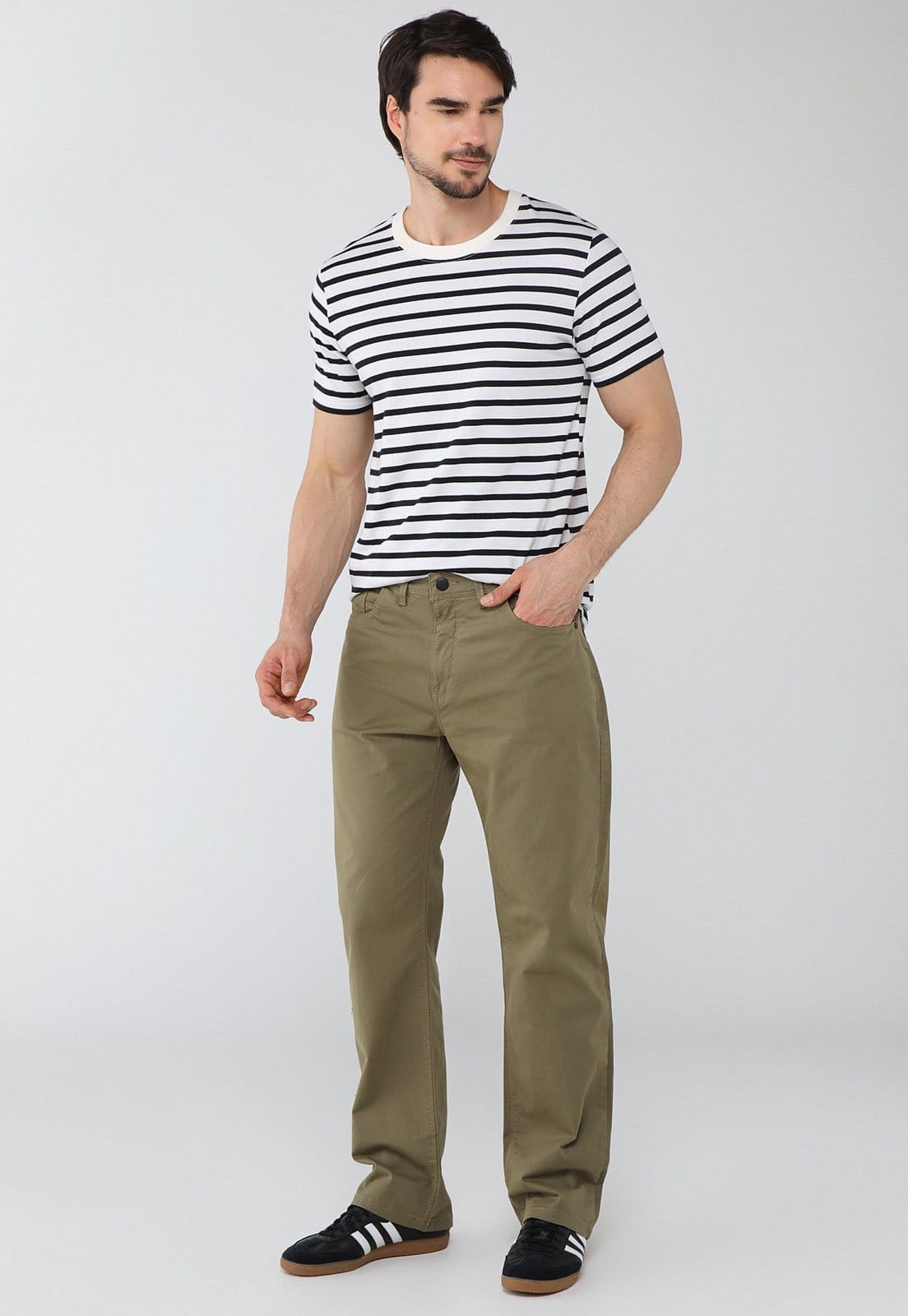 Vista 2 Calça Masculina Rusty Especial Quiet Oliva Rusty verde