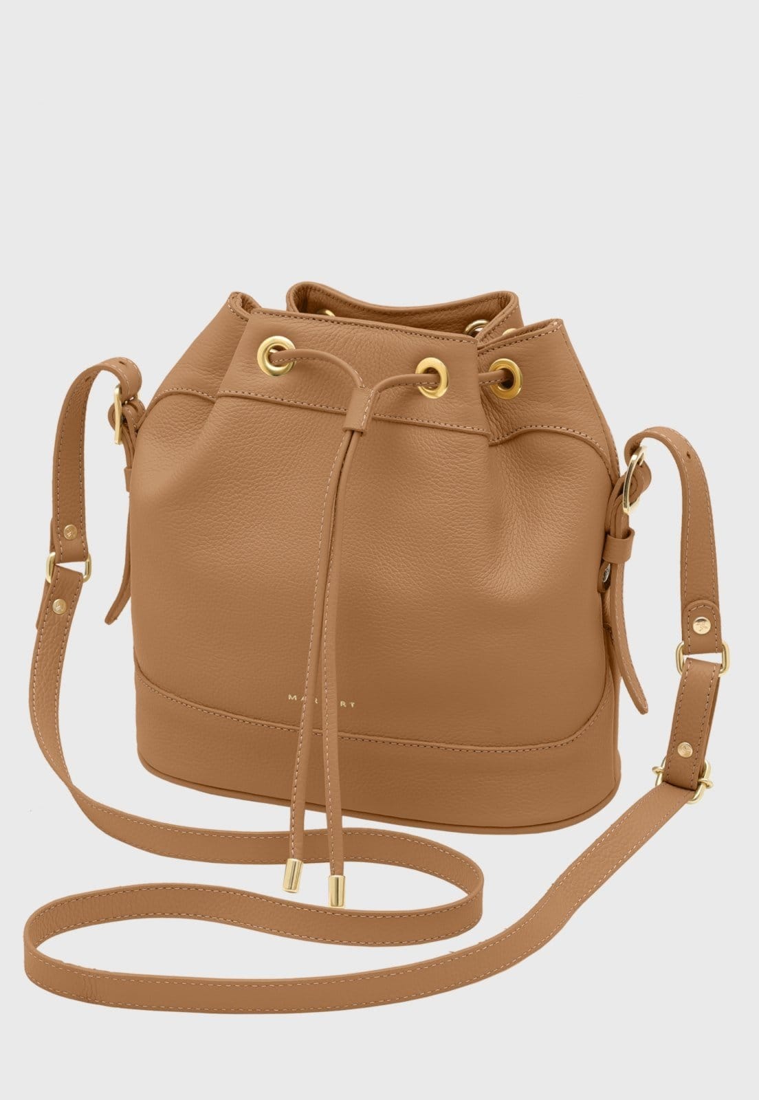 Bolsa Bucket Transversal Couro Mariart Chia Macadâmia