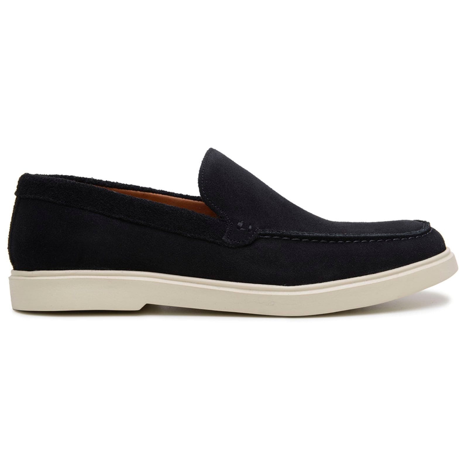 Vista 2 Sapato Casual Masculini Anna Andrade Dockside Slip On Camurça Couro Drive Conforto Anna Andrade preto