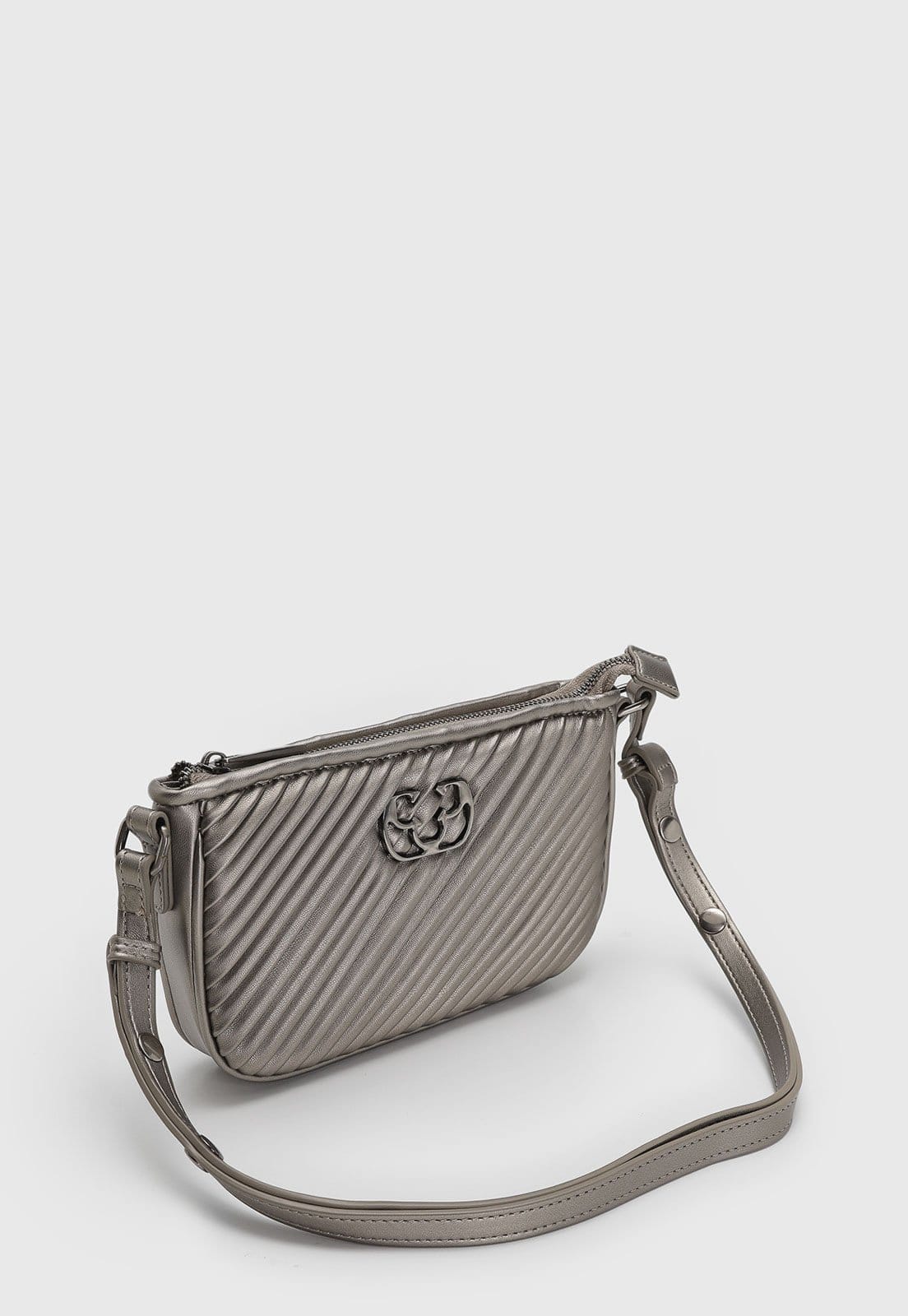 Vista 2 Bolsa Feminina Capodarte Matelassê Pewter Capodarte grafite pewter