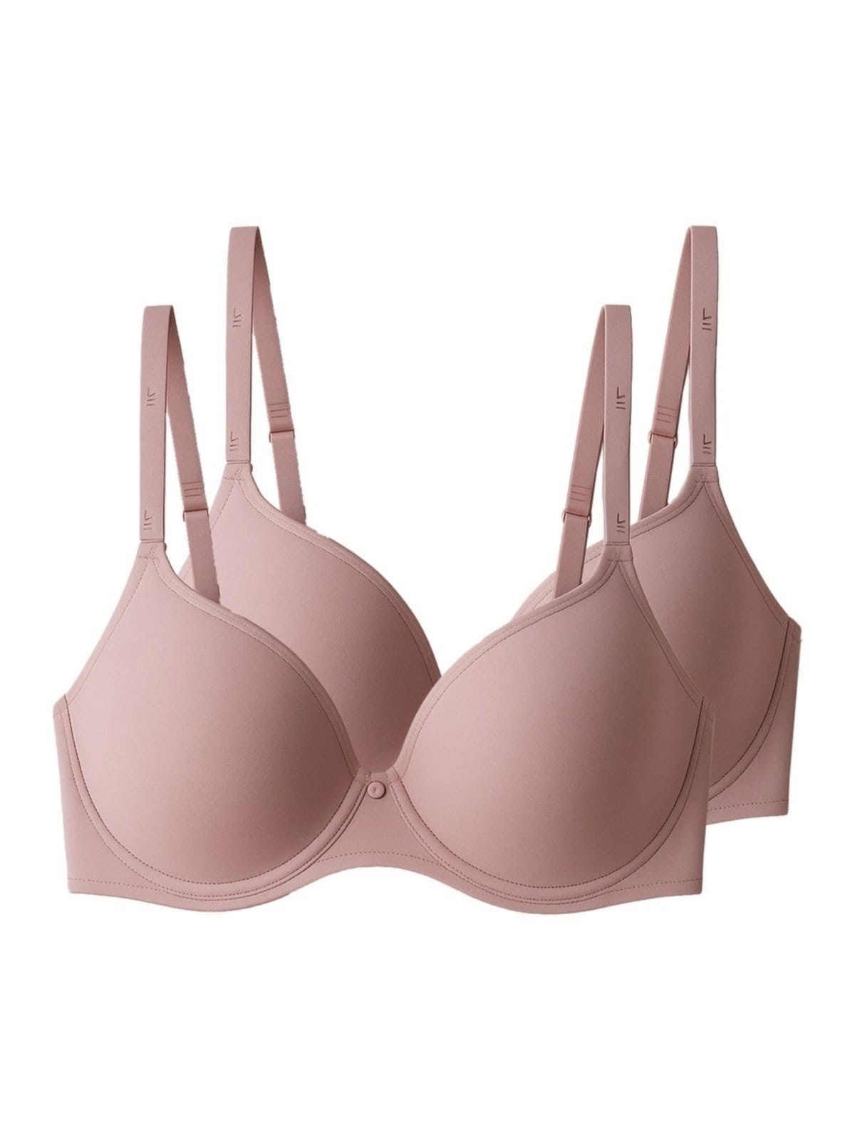 Vista principal Kit com 2 Sutiãs com Aro e Bojo Liz 51381 Taça C Liz rosa