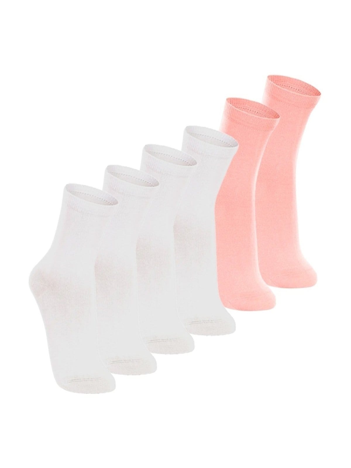 Vista principal Kit com 6 Pares de Meias Cano Longo Lupo Lupo rosa