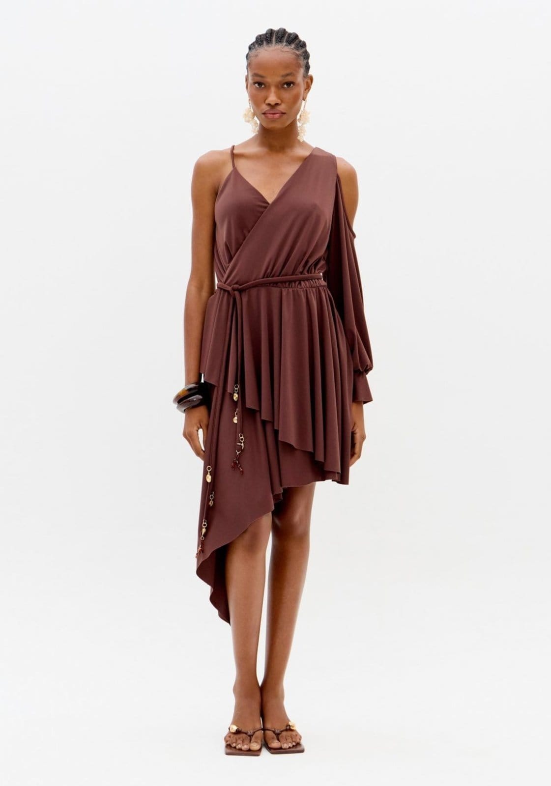 Vestido Curto Assimétrico