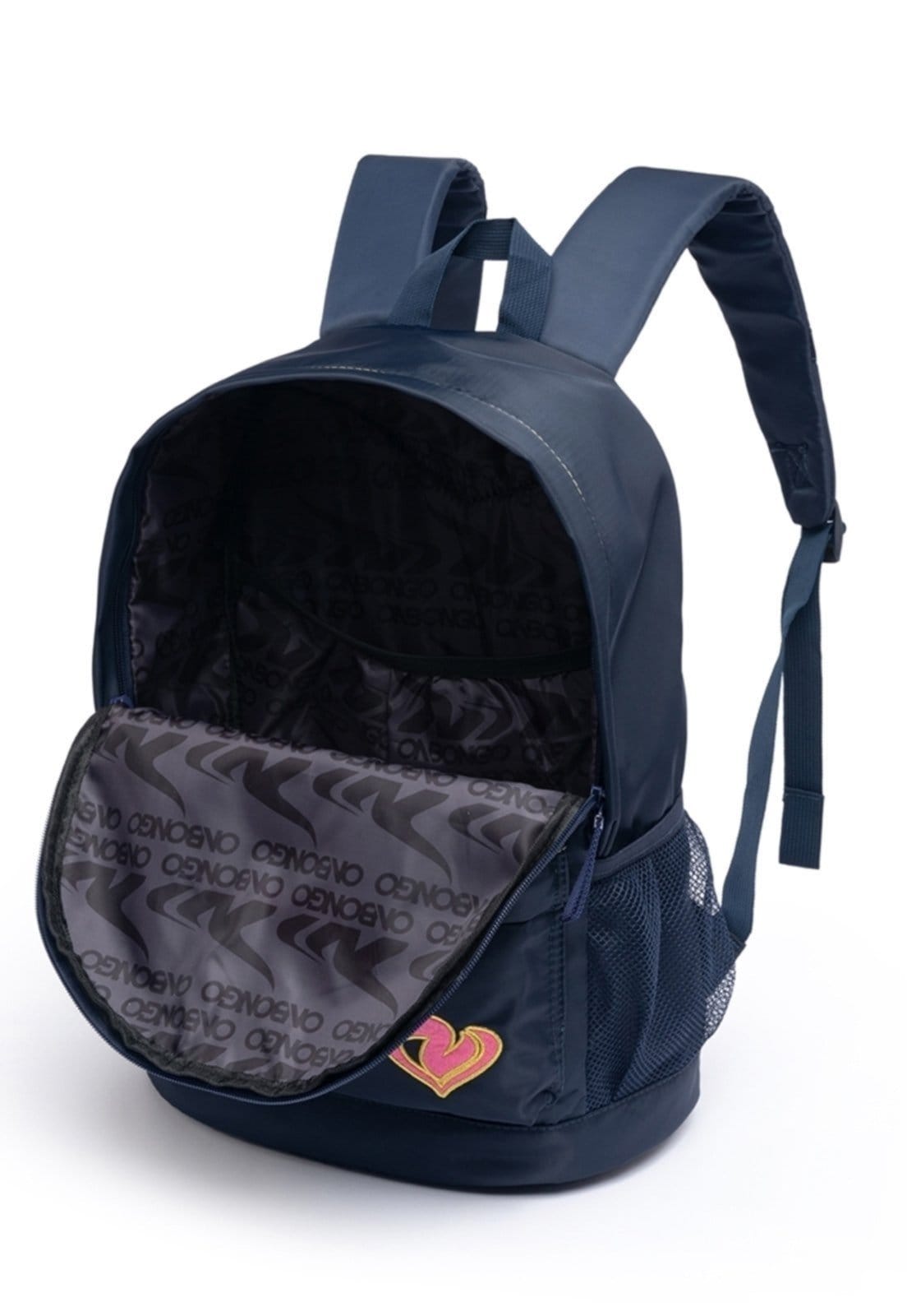 Vista 2 Mochila Feminina Escolar Onbongo Feminina Casual Onbongo azul marinho