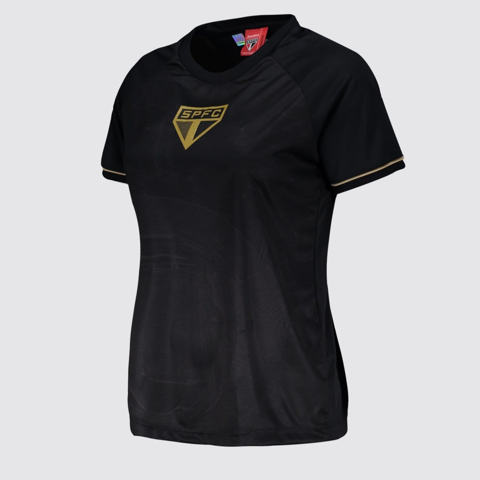 Vista 2 Camisa São Paulo Frequência Feminino Preta braziline preto