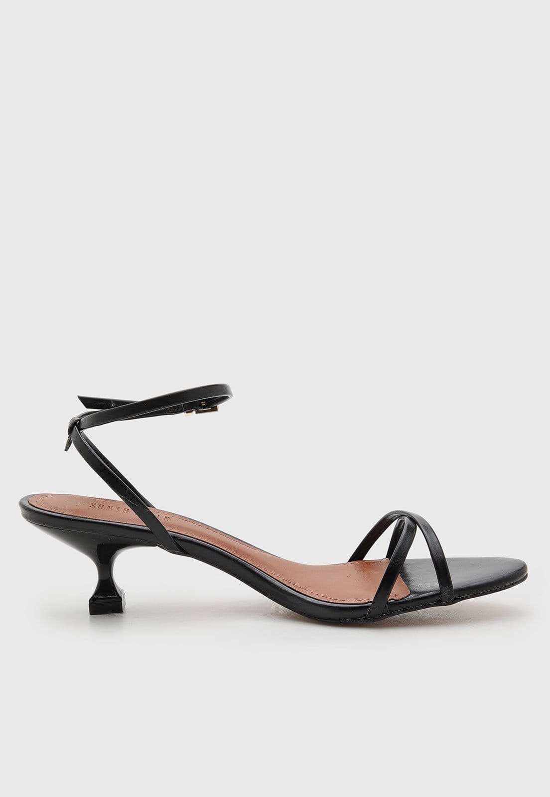 Vista 2 Sandália Feminina Santa Lolla Salto Baixo Preta Santa Lolla preto