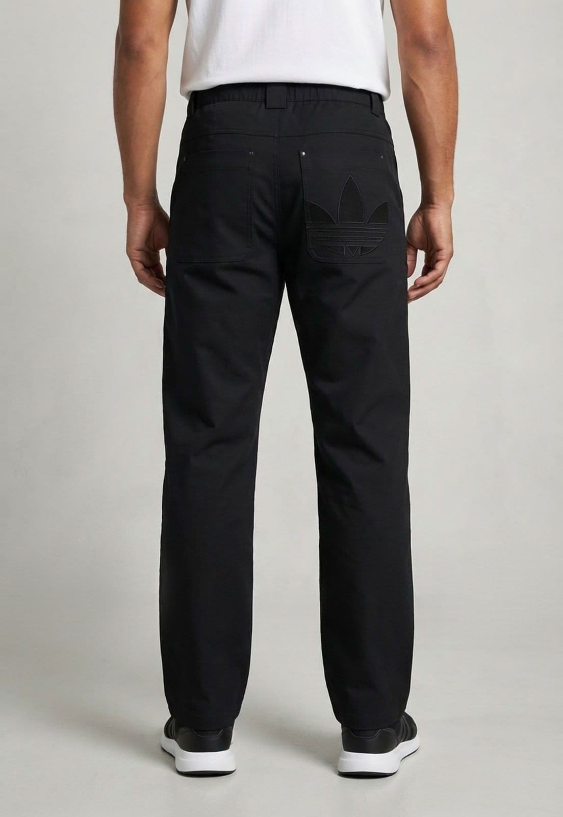 Vista 2 Calça Masculina adidas Originals Cintura Média Preta adidas Originals preto