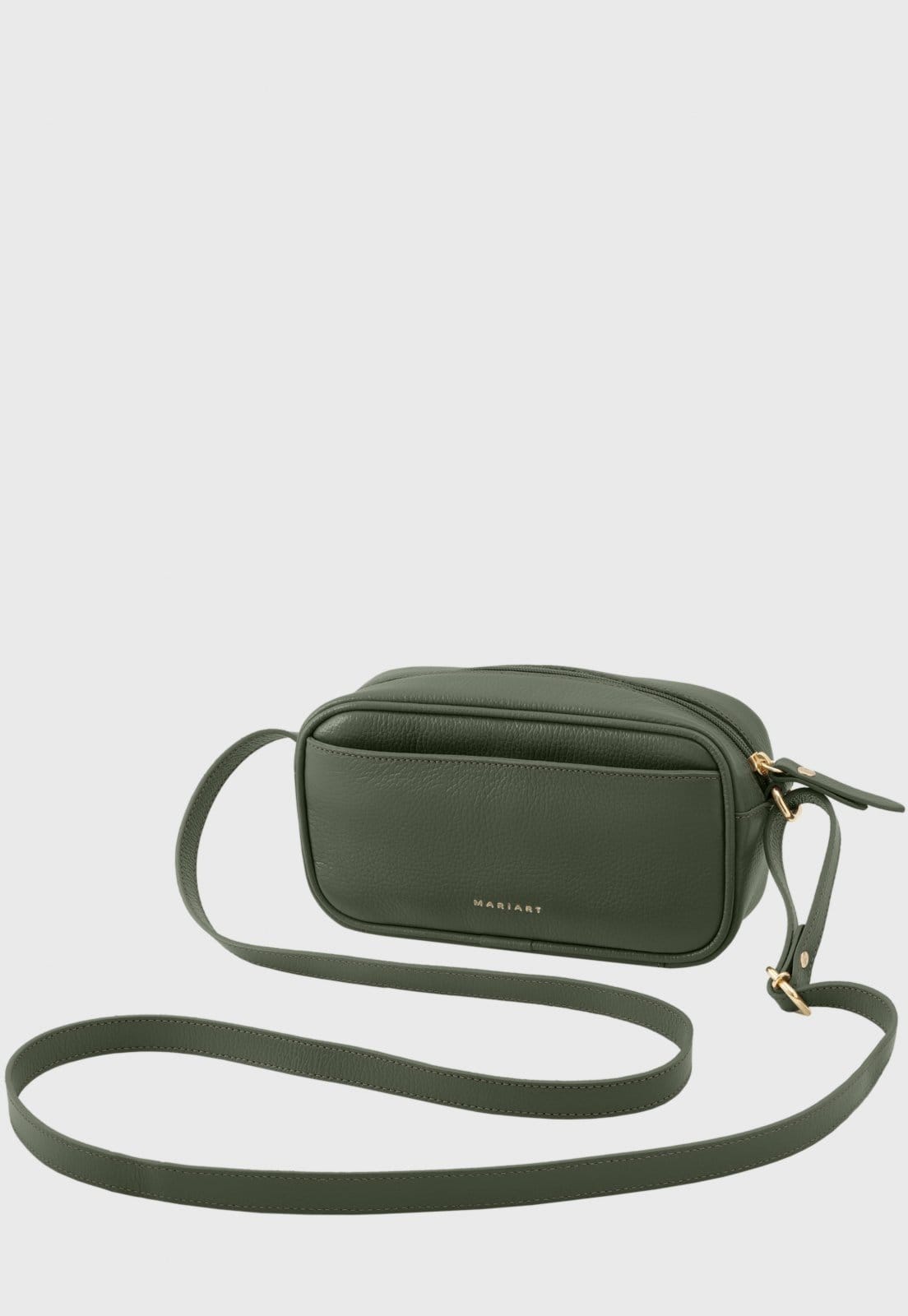 Bolsa Transversal Couro Mariart Quinoa Army