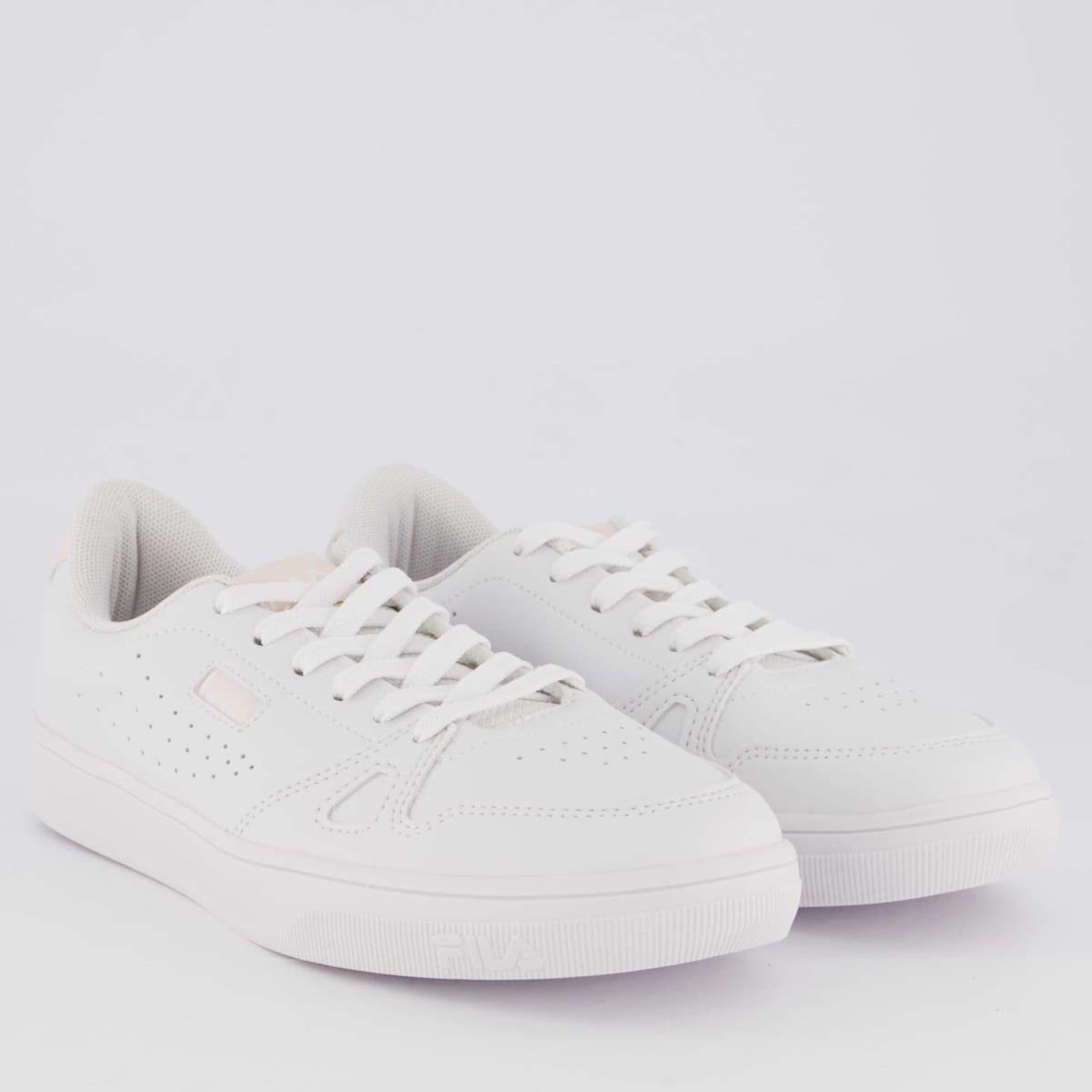 Vista 2 Tênis Fila Daily Feminino Branco e Rosa Fila branco rosa