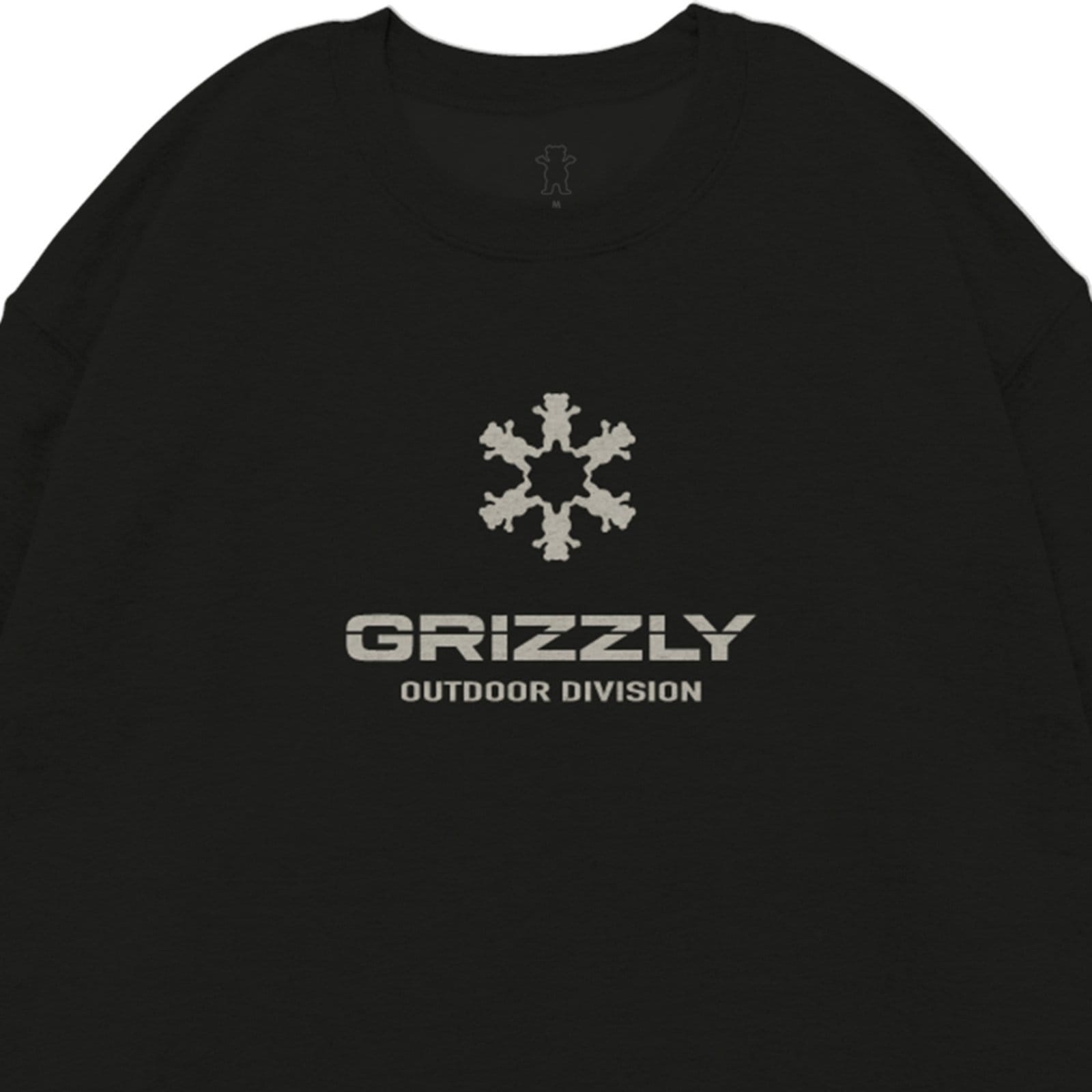 Vista 2 Moletom Grizzly Outdoor Division Drift Crew Neck Masculino Grizzly preto
