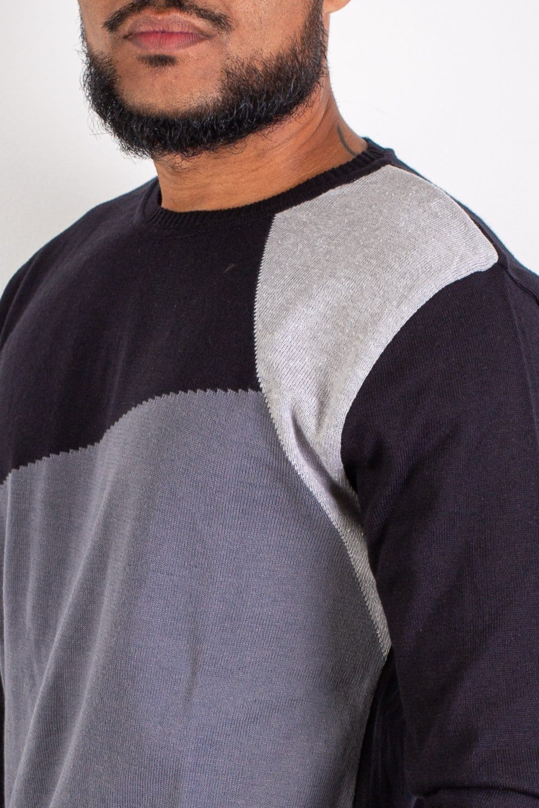 Vista 2 Blusa masculina de malha 50008 Enluaze preto