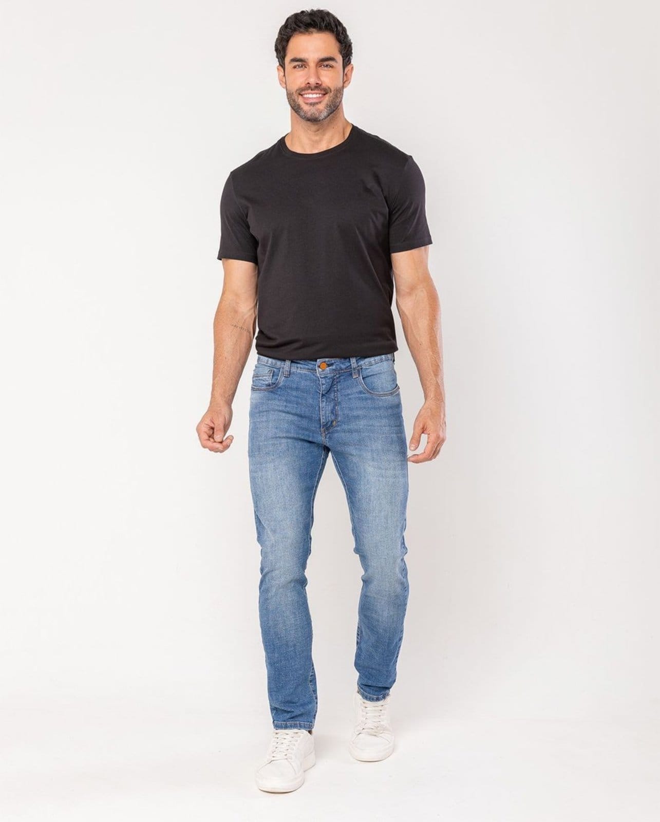 Calça Slim Fit Masculina 25093 Sky Médio
