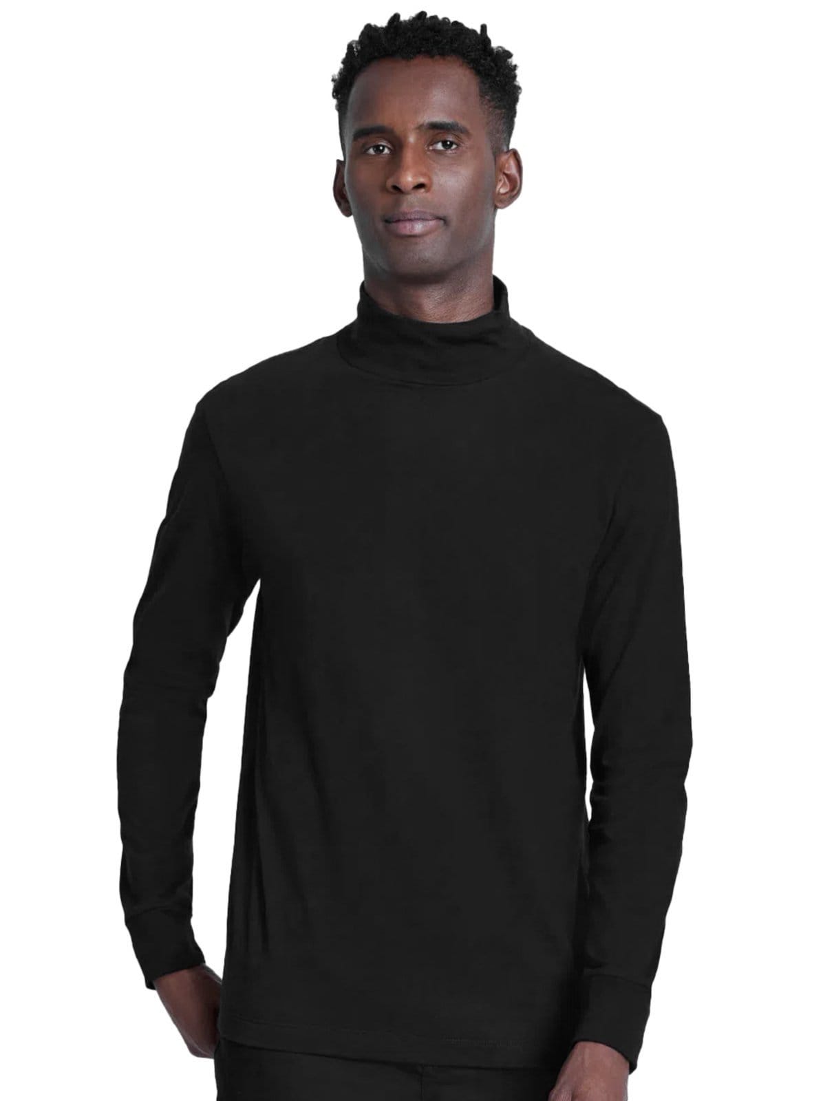 Blusa Aramis Masculina Manga Longa Regular Gola Alta Preta