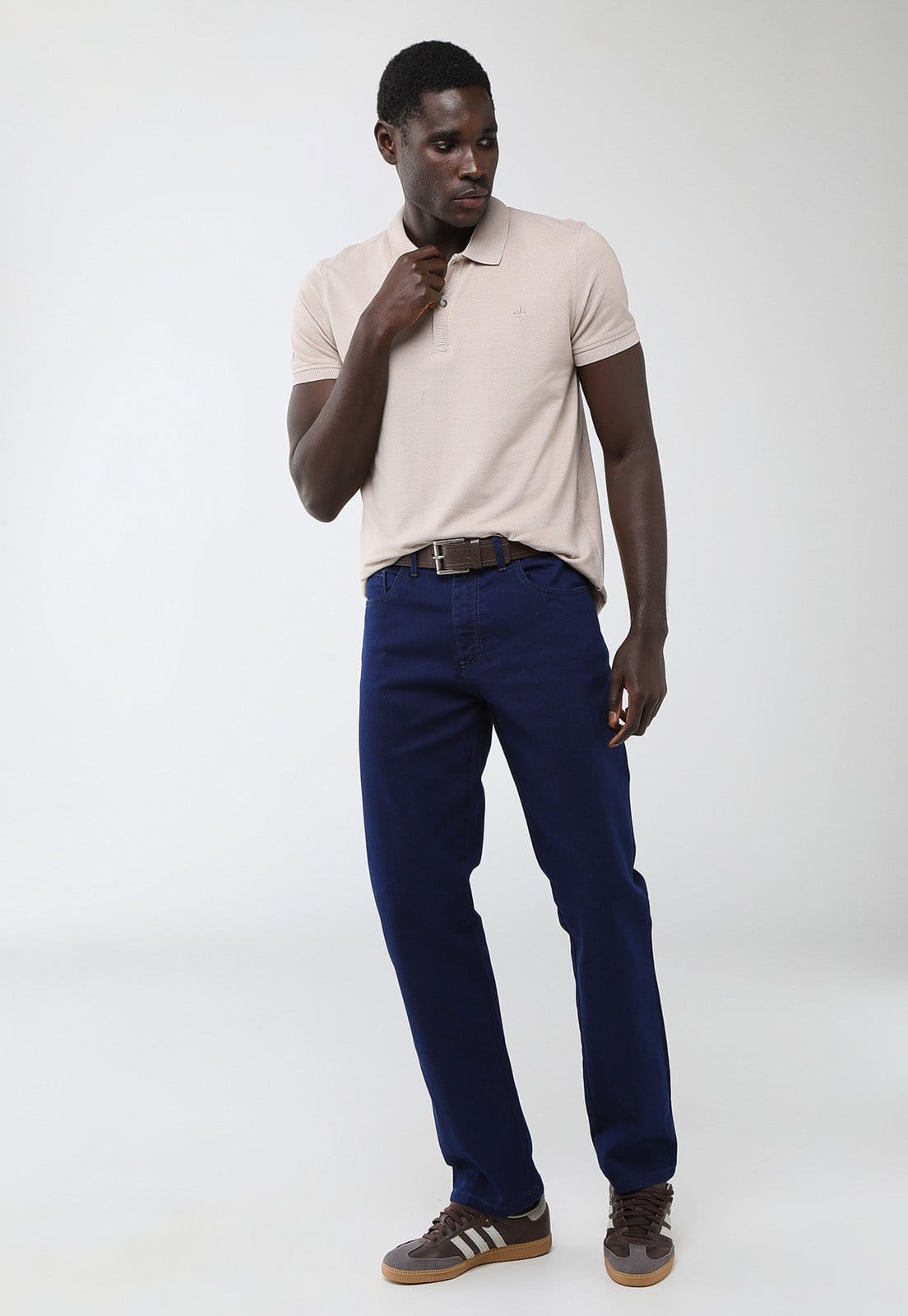 Vista 2 Polo Masculina Dudalina Gola Tradicional Dudalina verde