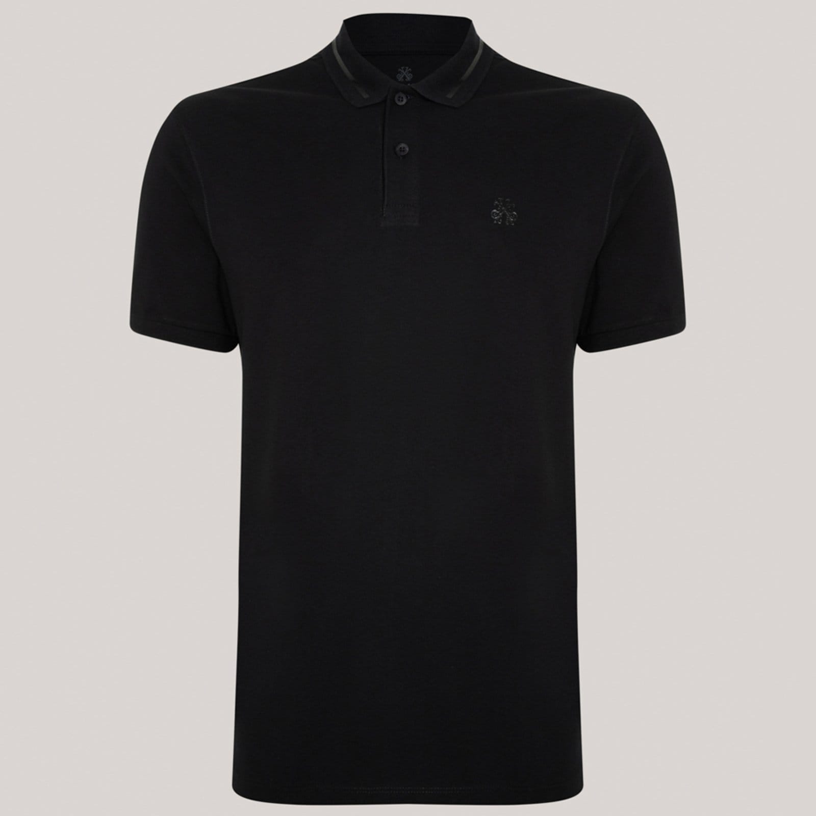 Vista principal Camisa Polo John John Slim Paradiso Pr26 Masculino John John preto