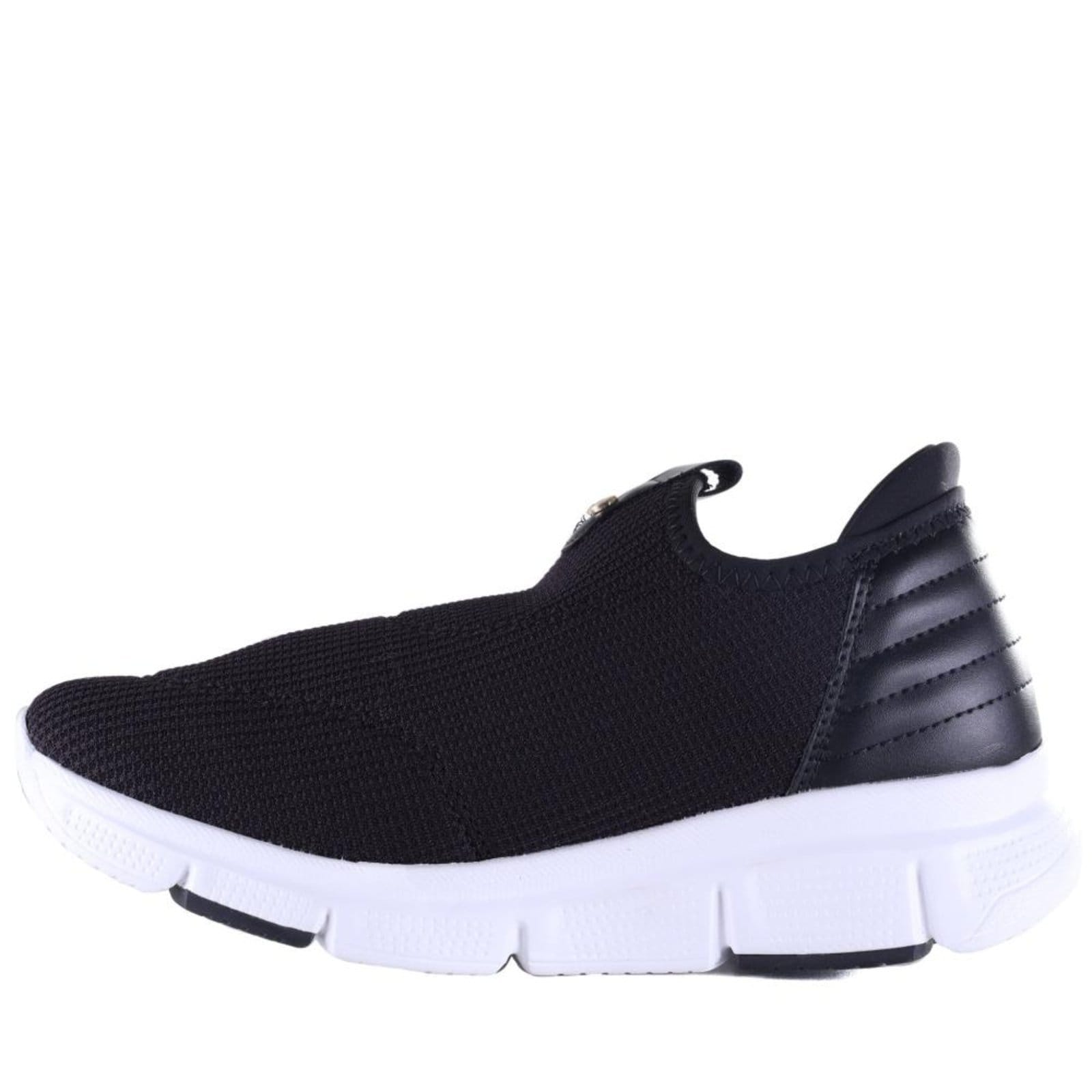 Vista 2 Tênis Slip On Feminino Comfortflex 25-90302 Preto Comfortflex incolor