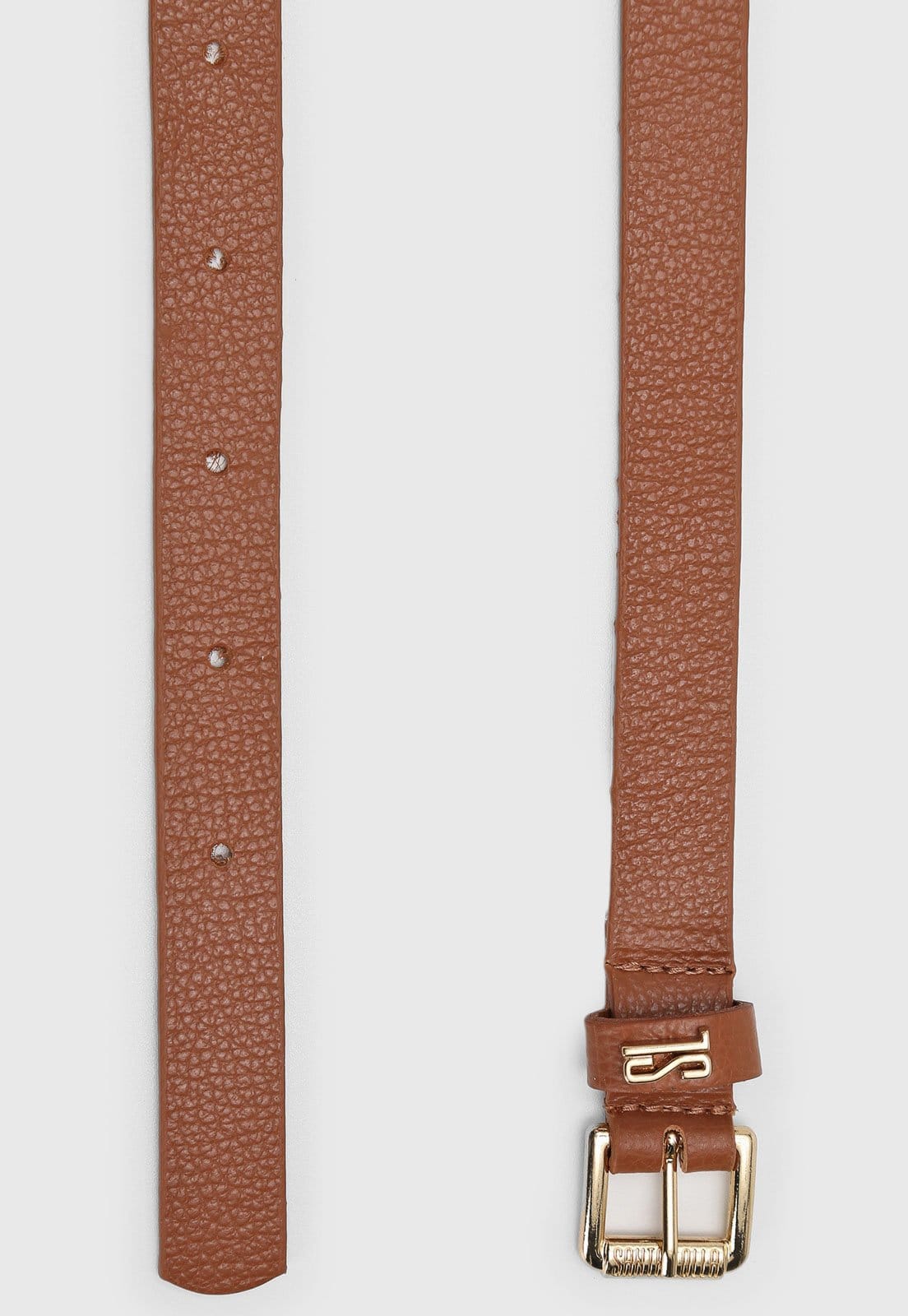 Vista 2 Cinto Santa Lolla Logo Metalizado Santa Lolla caramelo