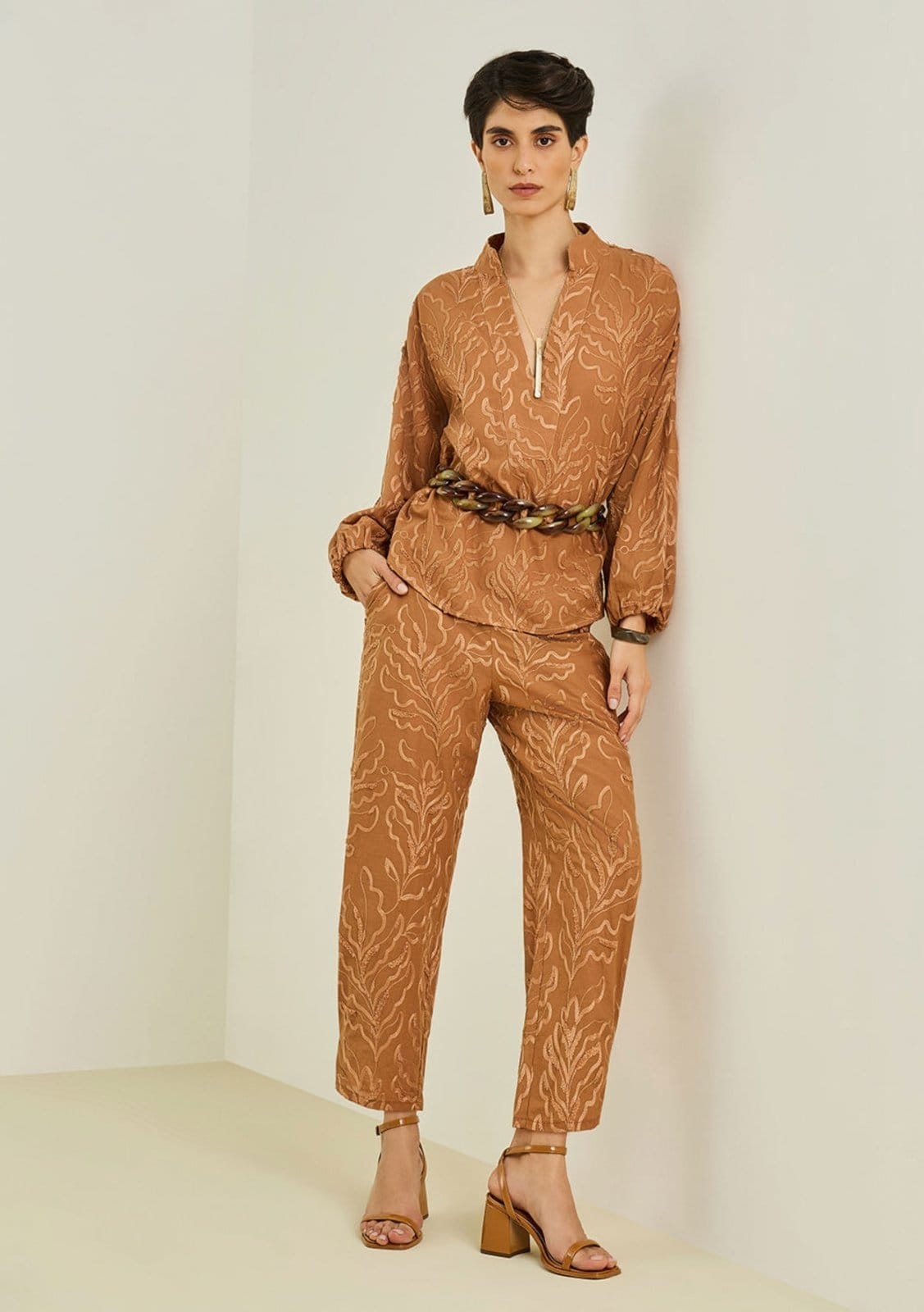 Calça Maria Valentina Cargo Alta