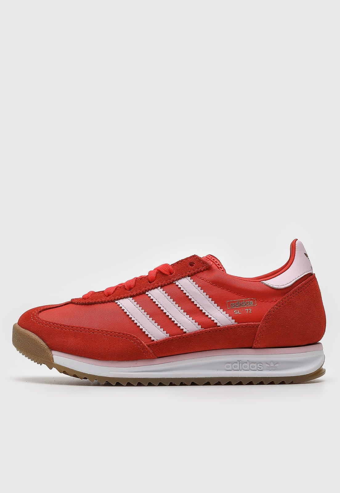 Vista principal Tênis Feminino adidas Originals SL 72 RS e Branco adidas Originals vermelho